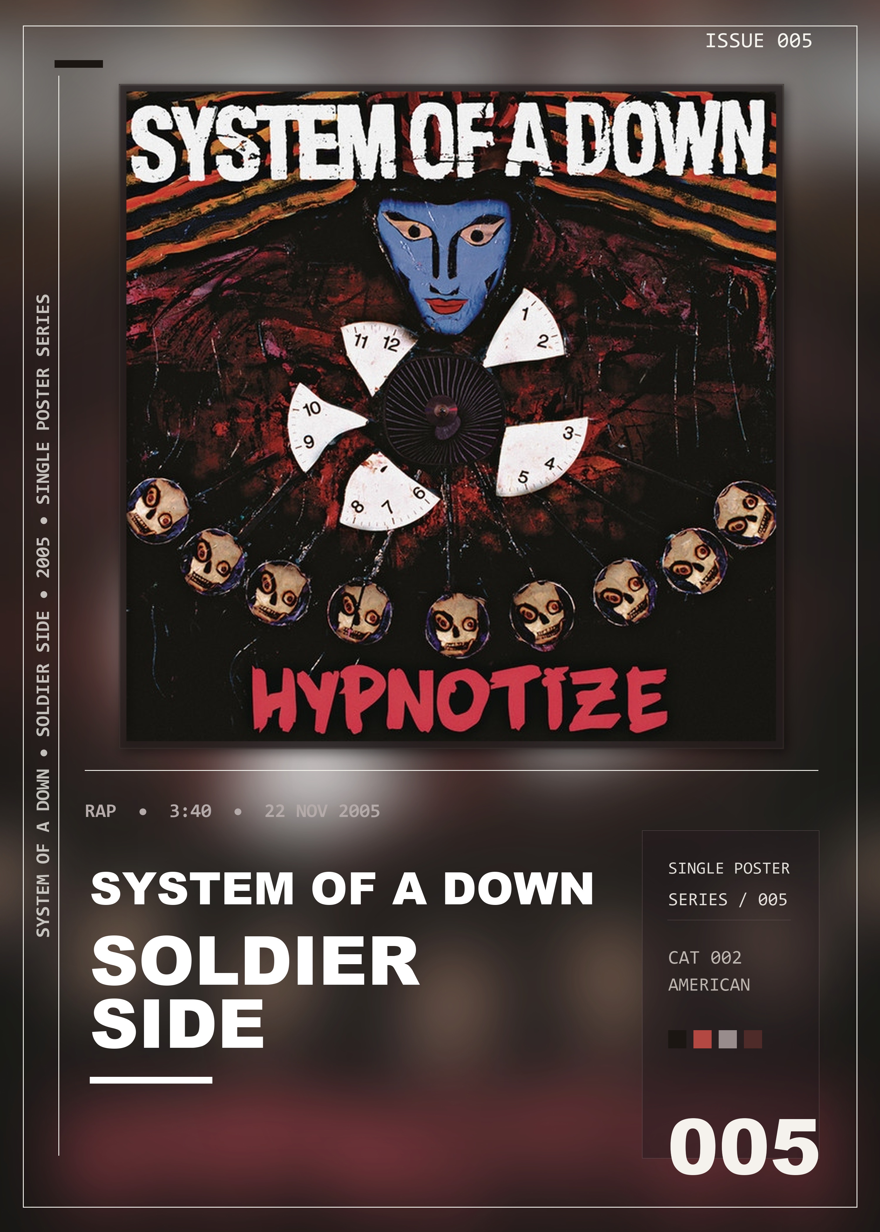 Music poster: System Of A Down - Soldier Side