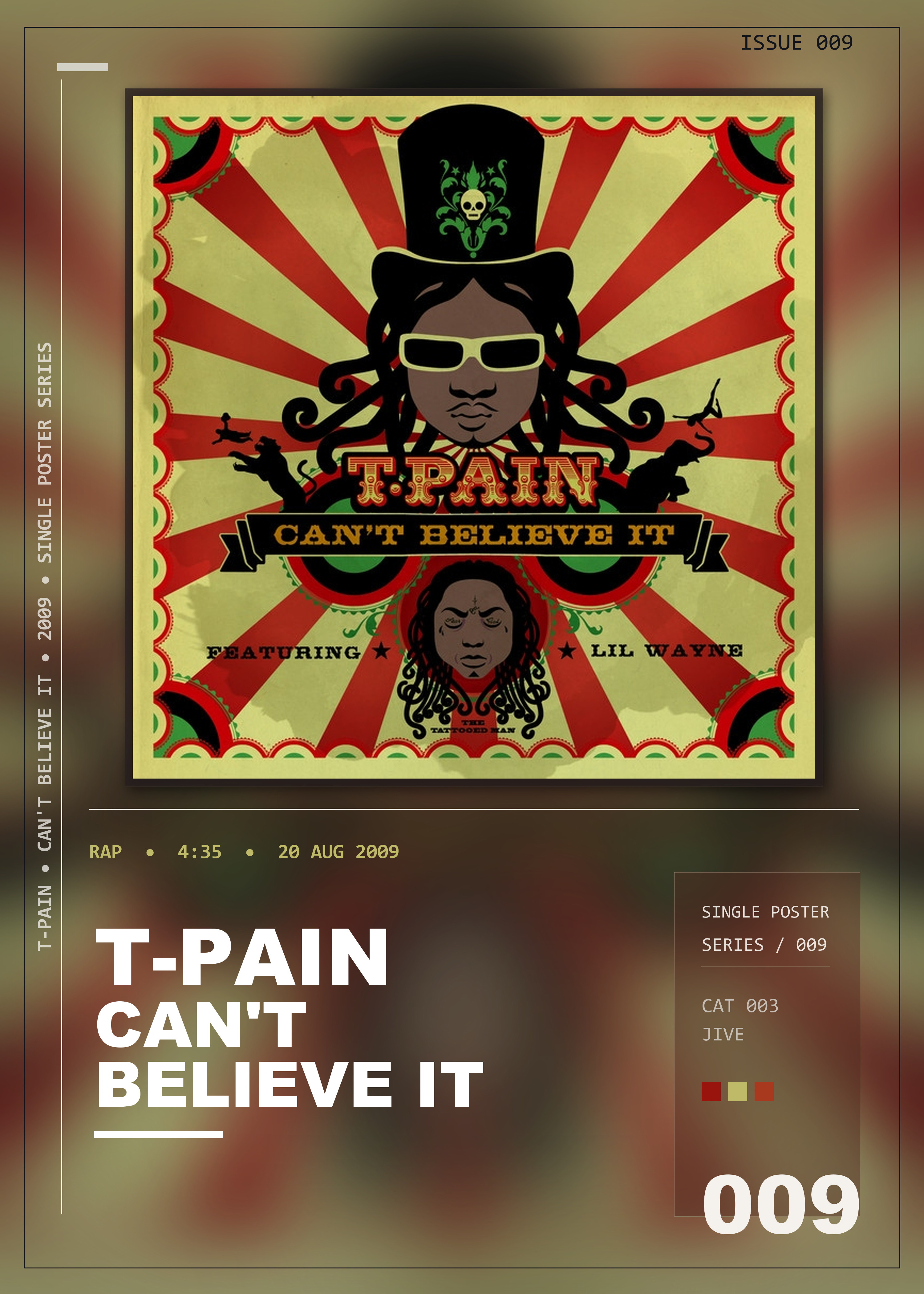 Music poster: T-Pain - Cant Believe It