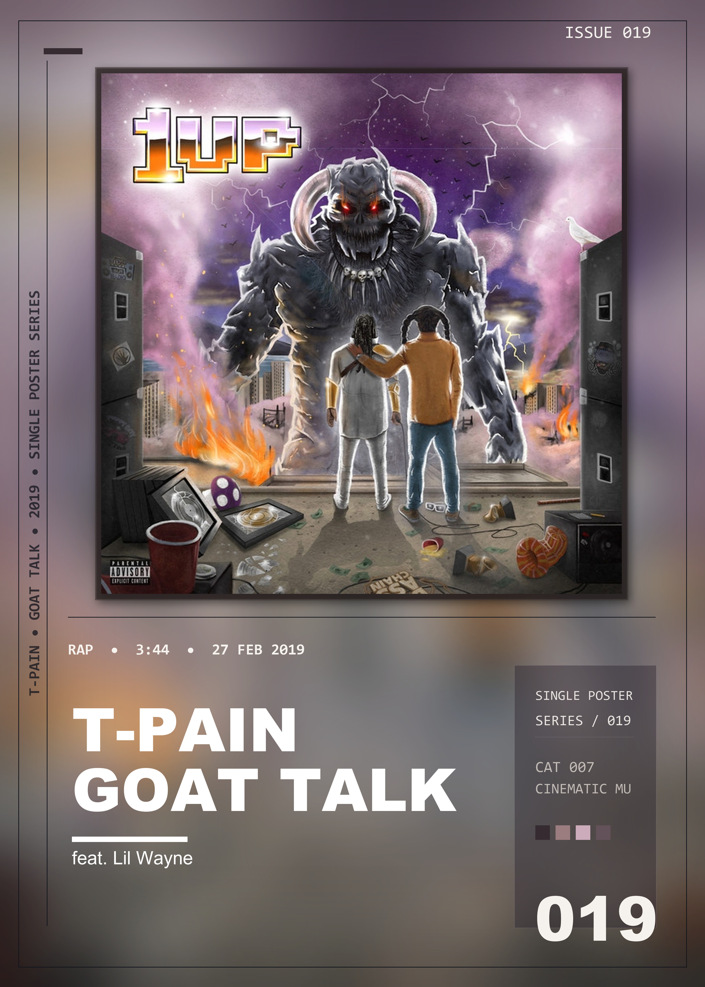 Music poster: T-Pain - Goat Talk feat Lil Wayne