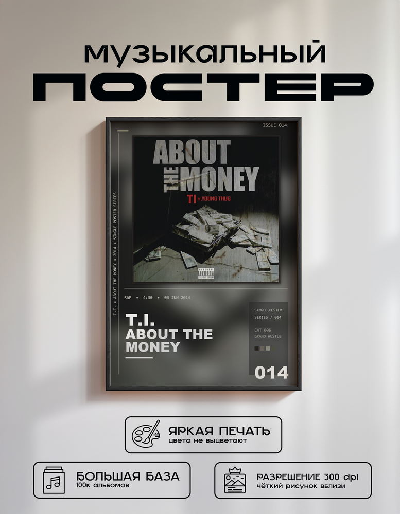 Music poster: TI - About the Money