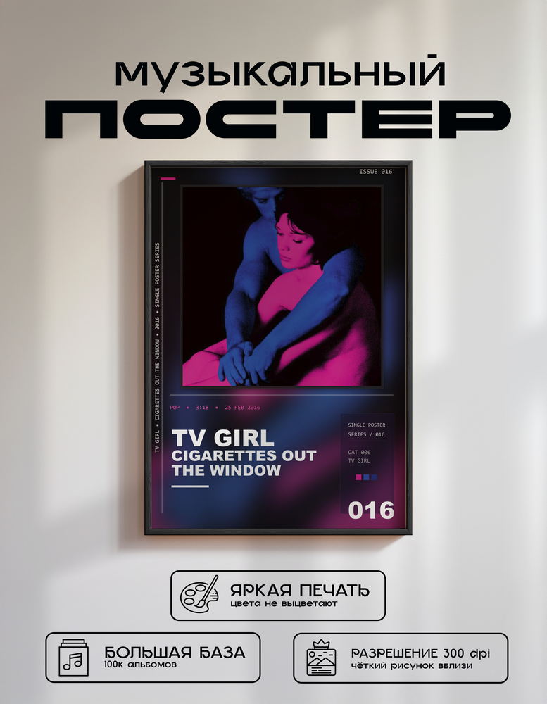 Music poster: TV Girl - Cigarettes out the Window