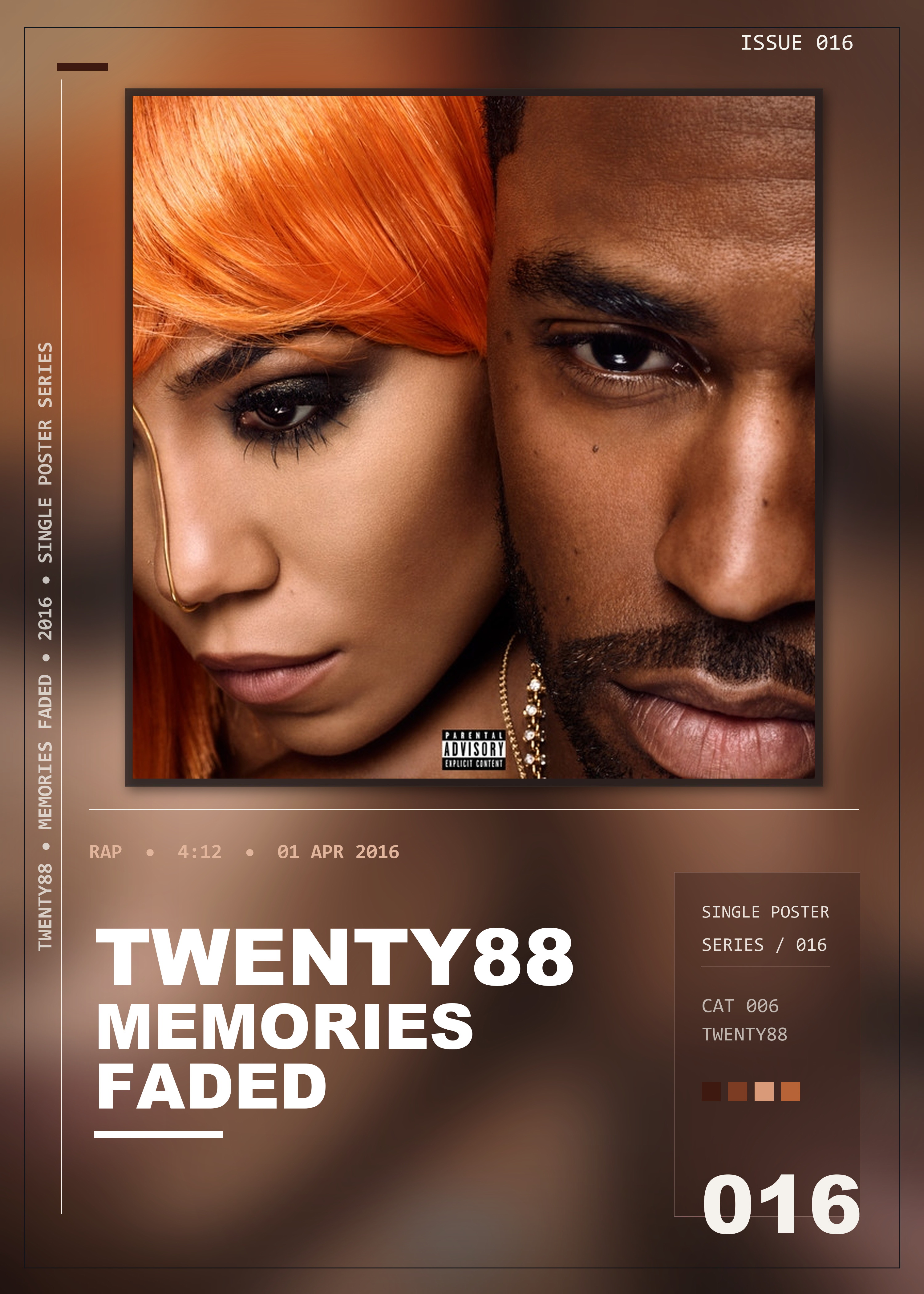 Music poster: TWENTY88 - Memories Faded