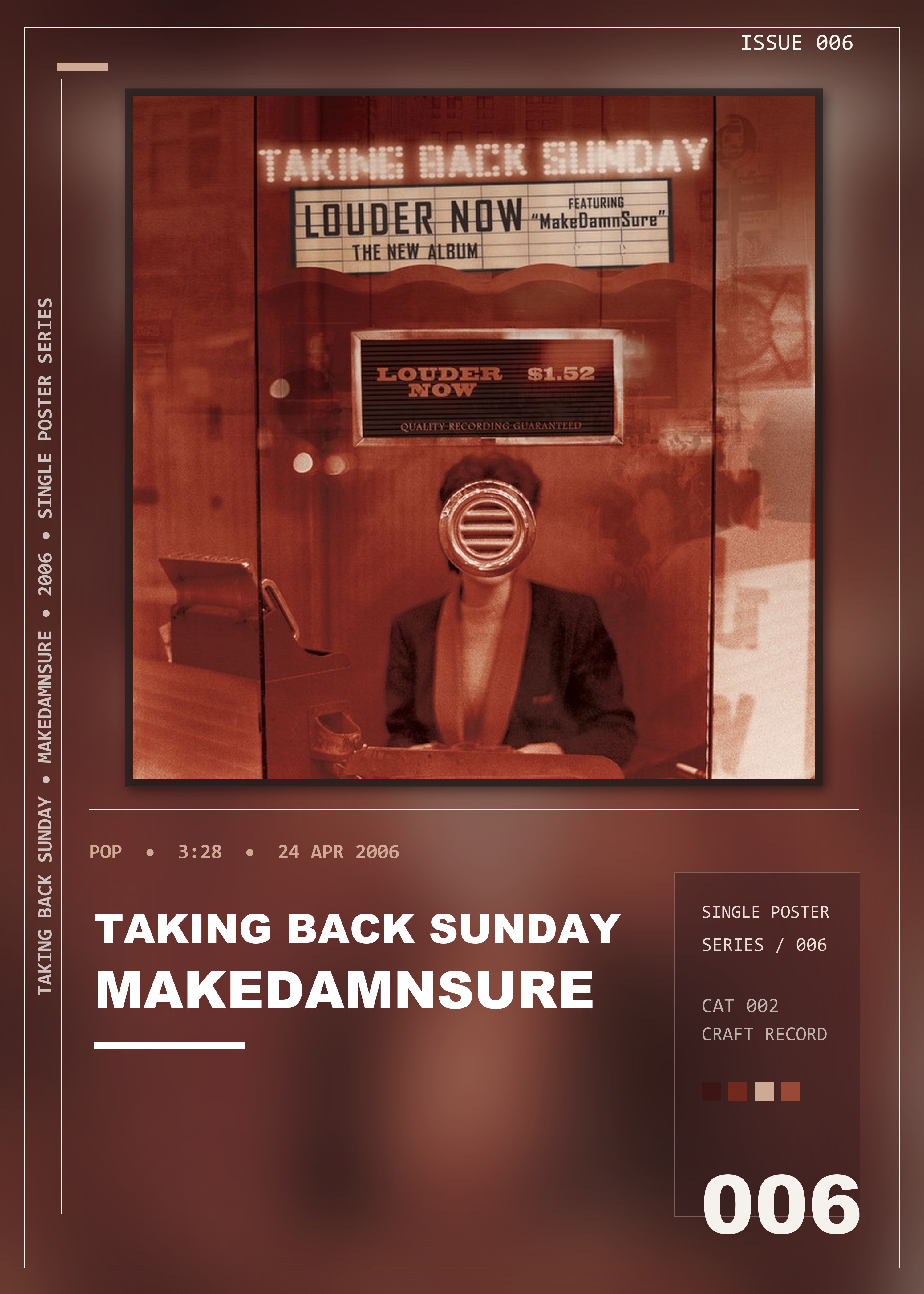 Music poster: Taking Back Sunday - MakeDamnSure