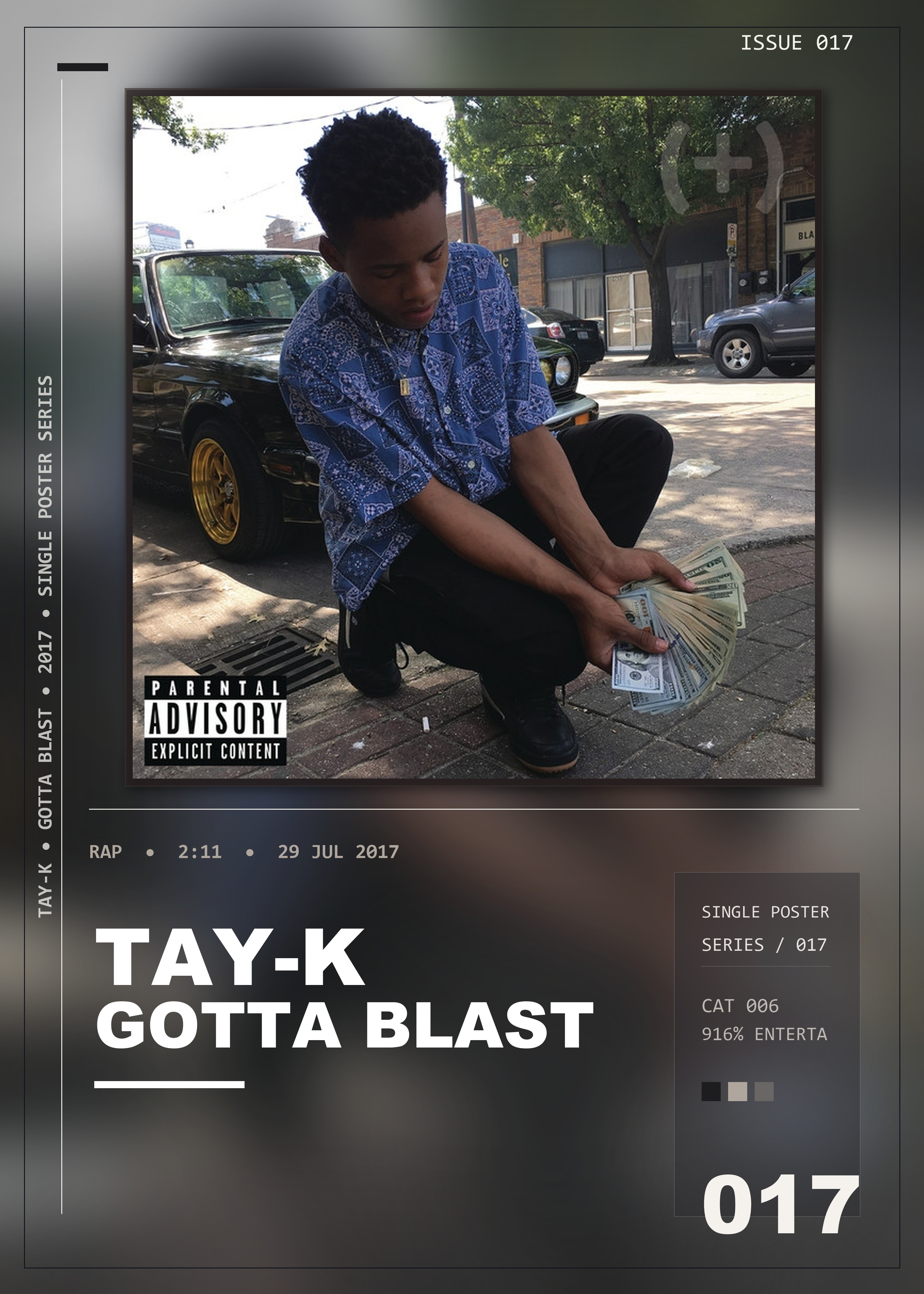 Music poster: Tay-K - Gotta Blast
