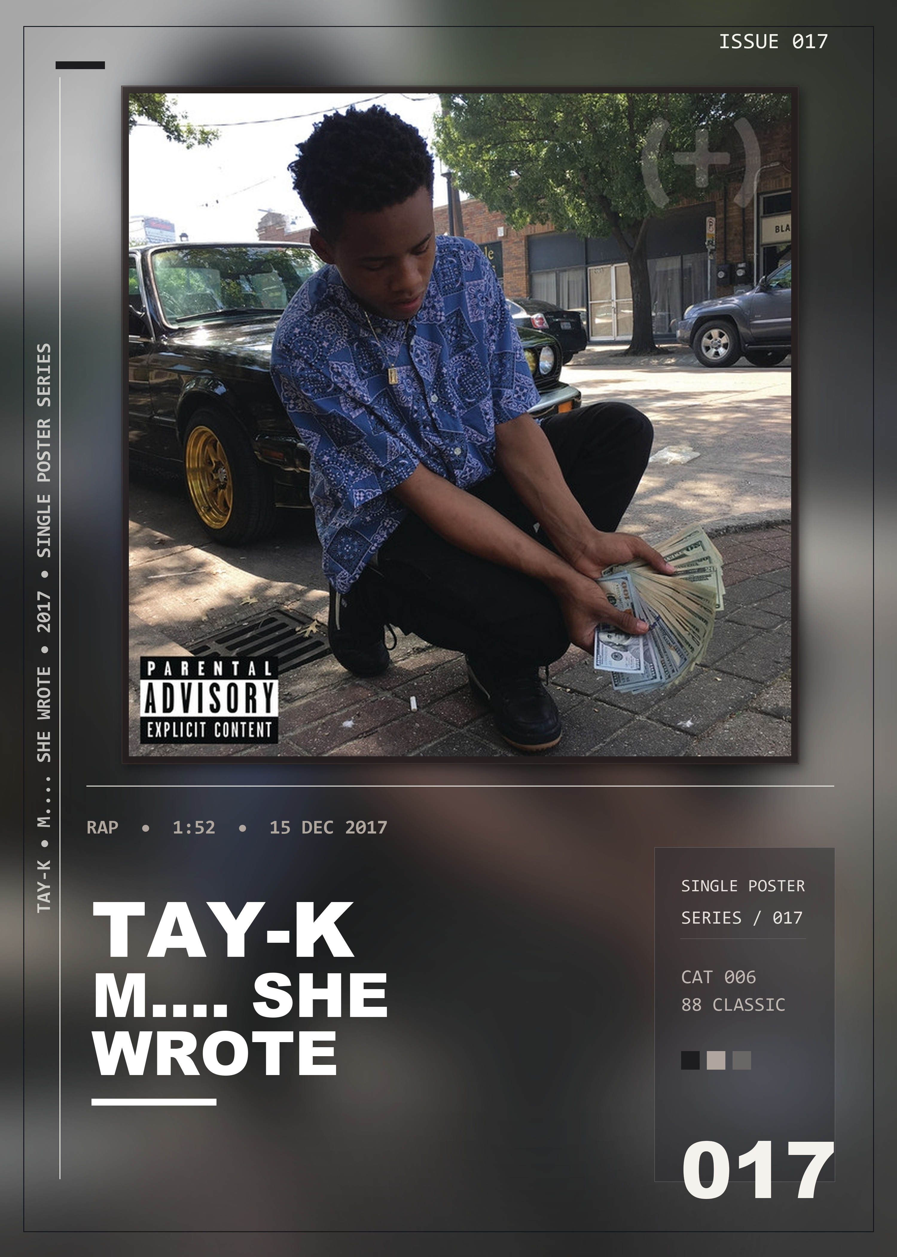 Music poster: Tay-K - M She Wrote