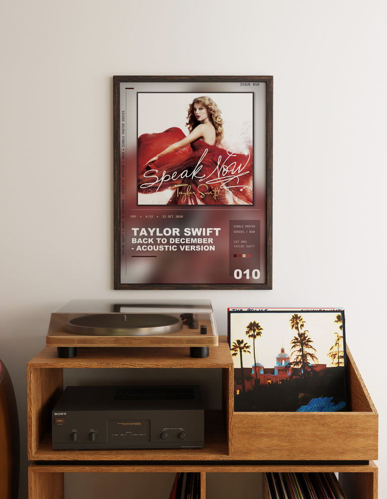 Music poster: Taylor Swift - Back To December - Acoustic Version