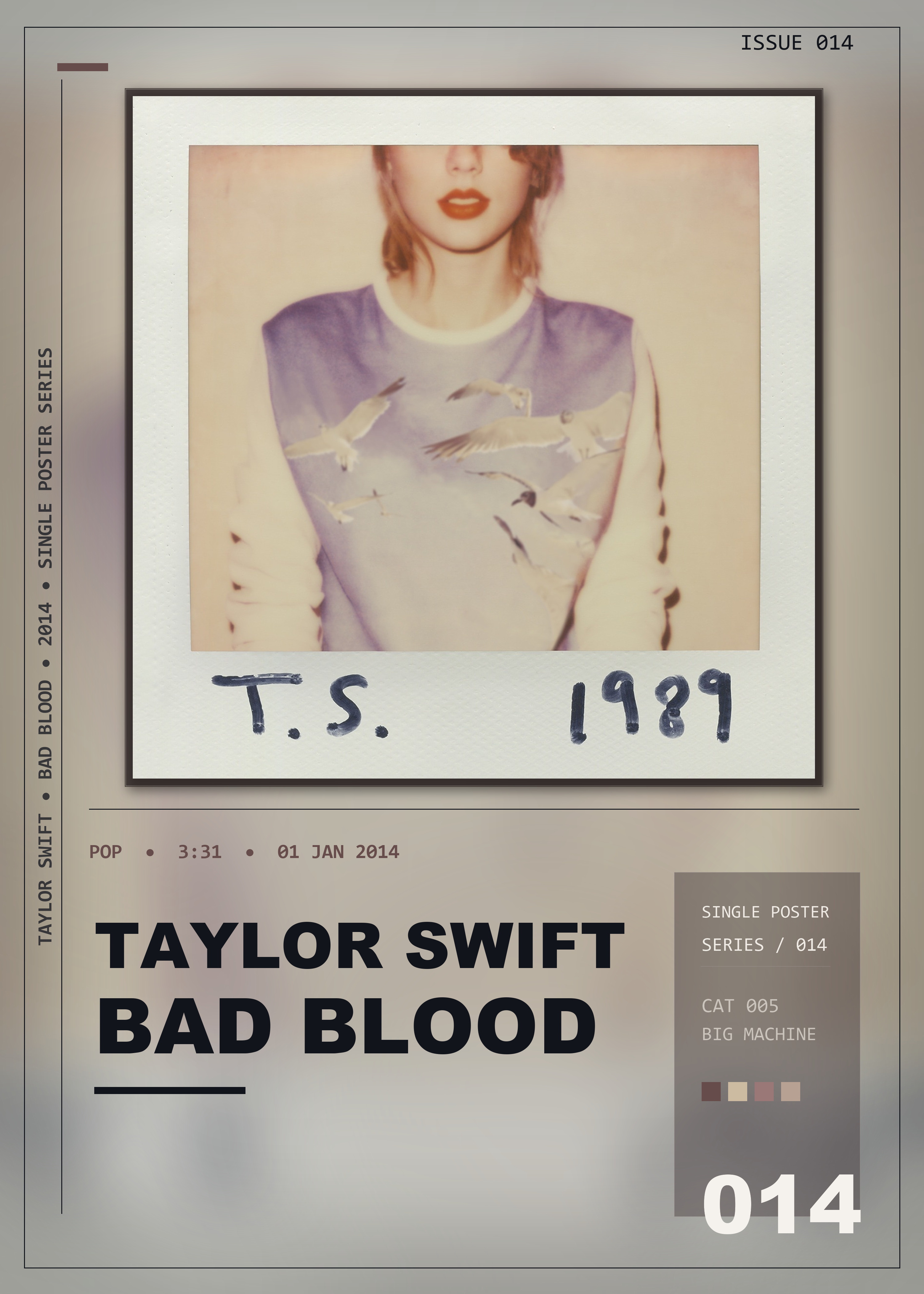 Music poster: Taylor Swift - Bad Blood