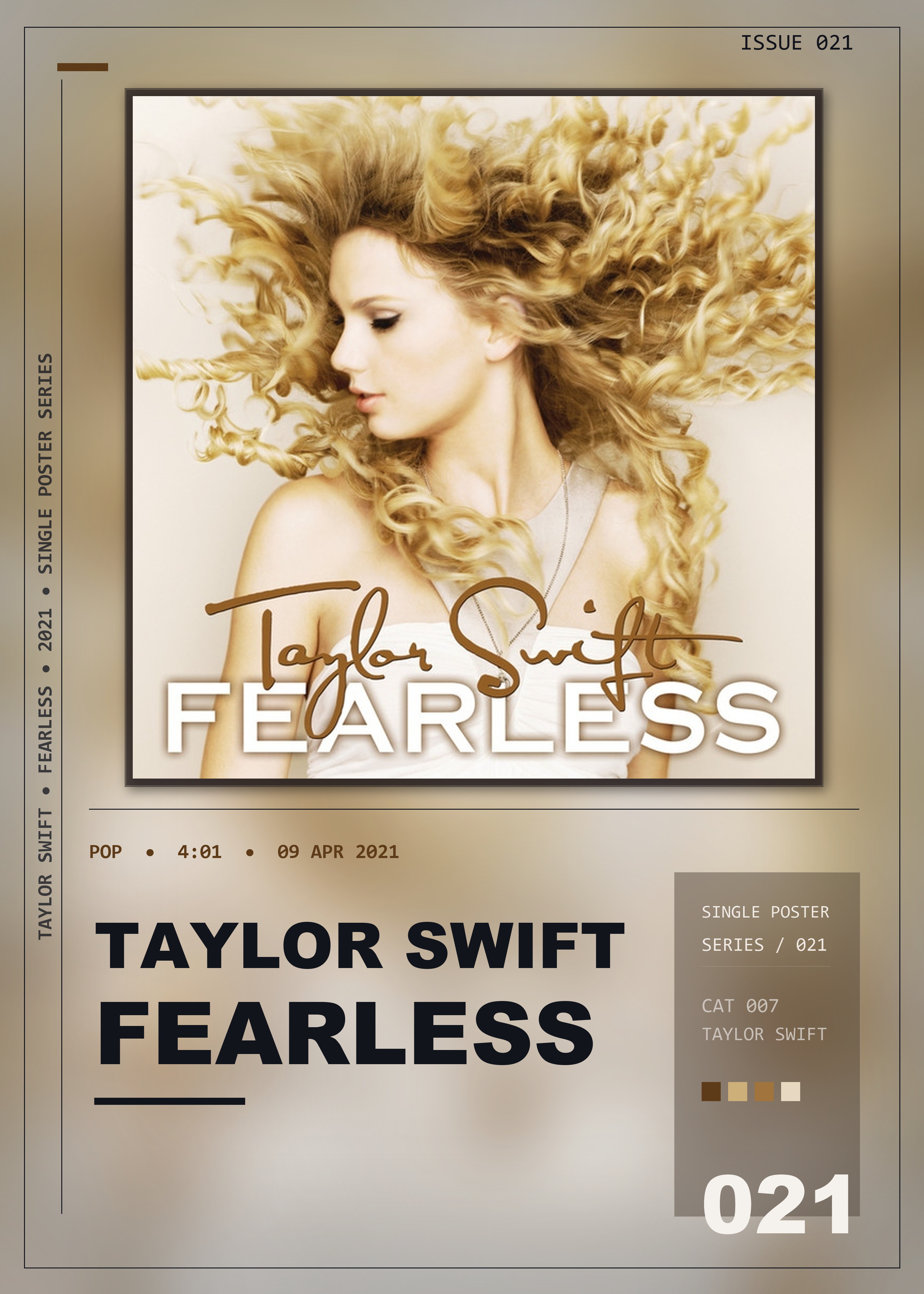 Music poster: Taylor Swift - Fearless