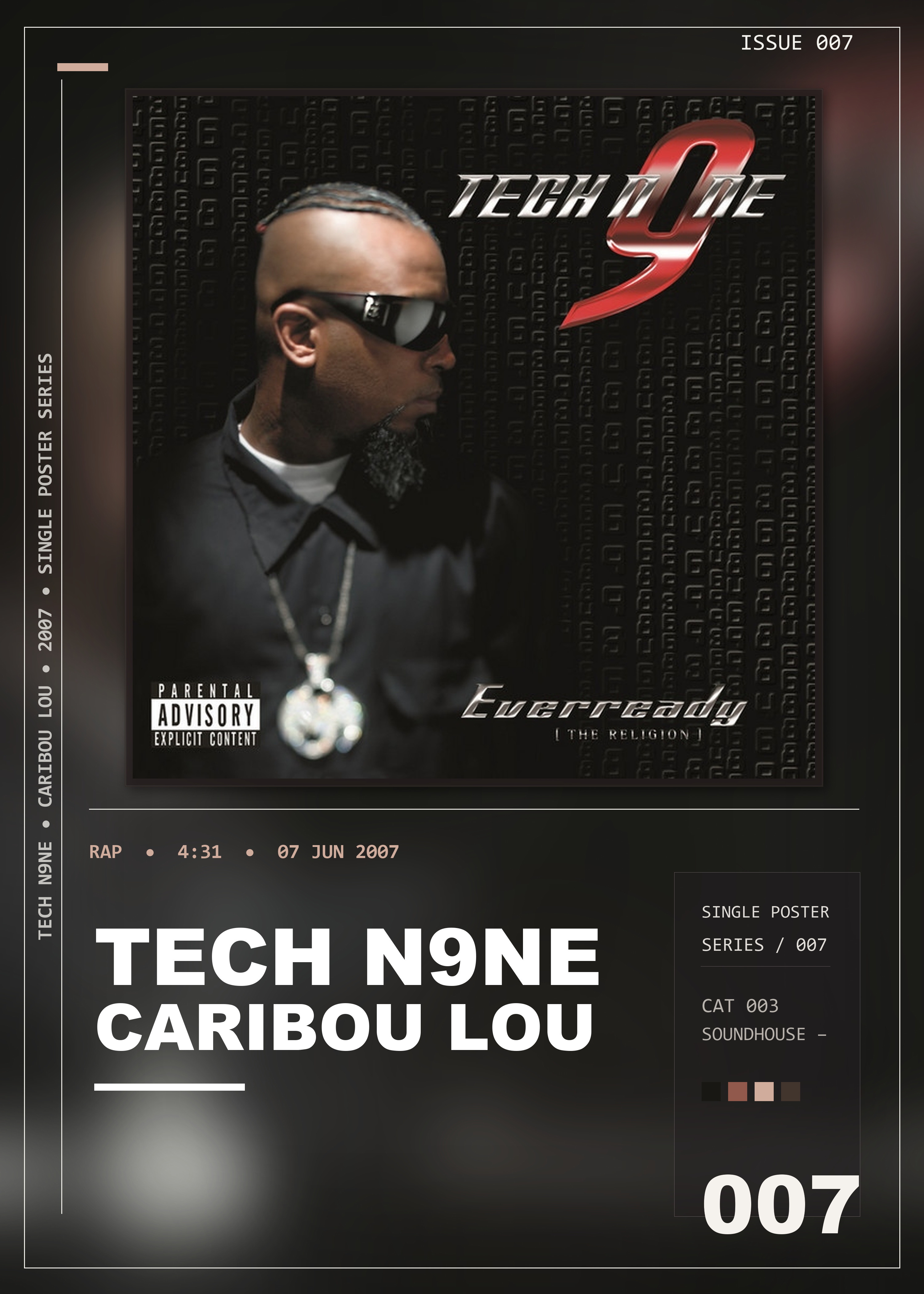 Music poster: Tech N9ne - Caribou Lou