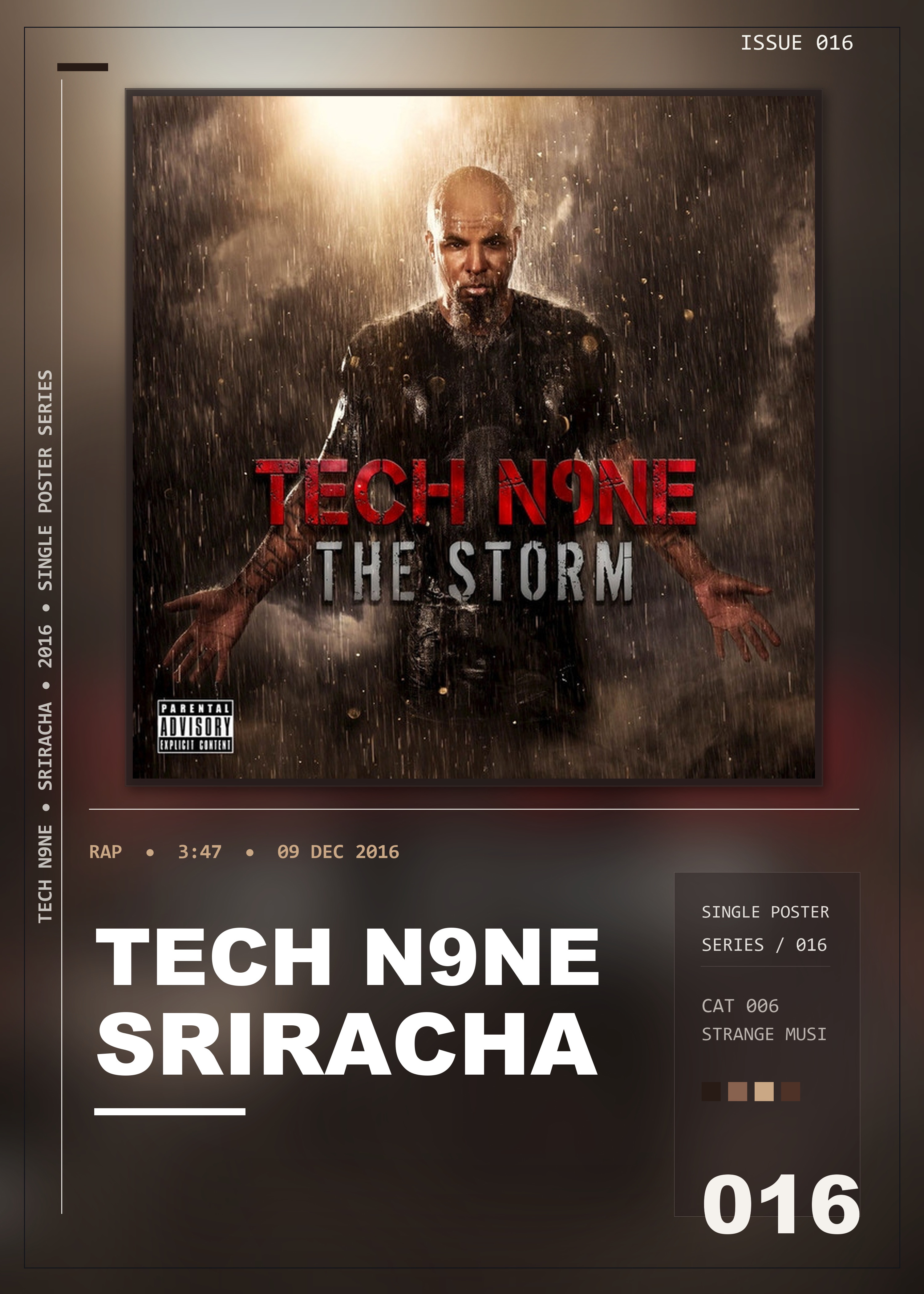 Music poster: Tech N9ne - Sriracha