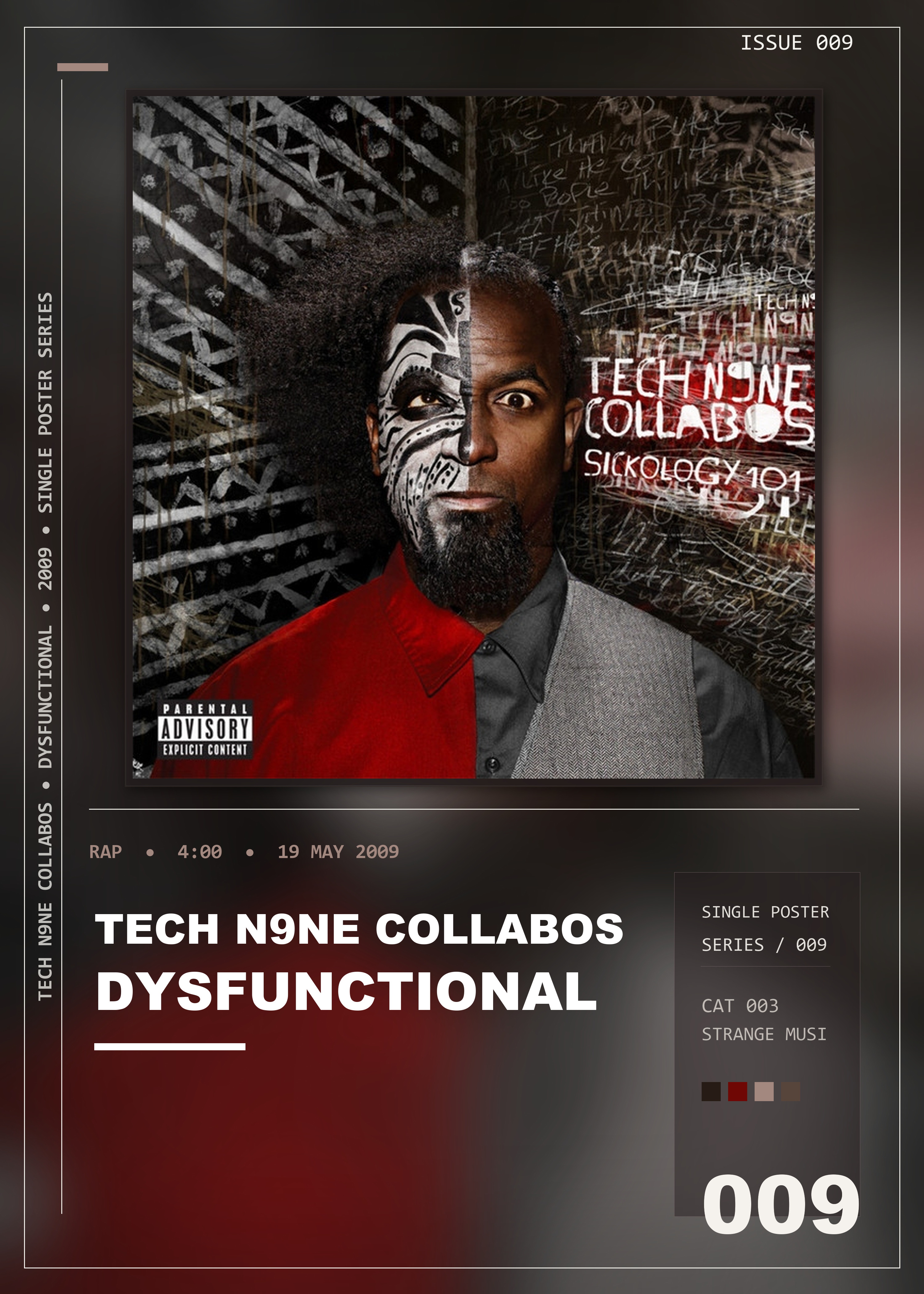 Music poster: Tech N9ne Collabos - Dysfunctional
