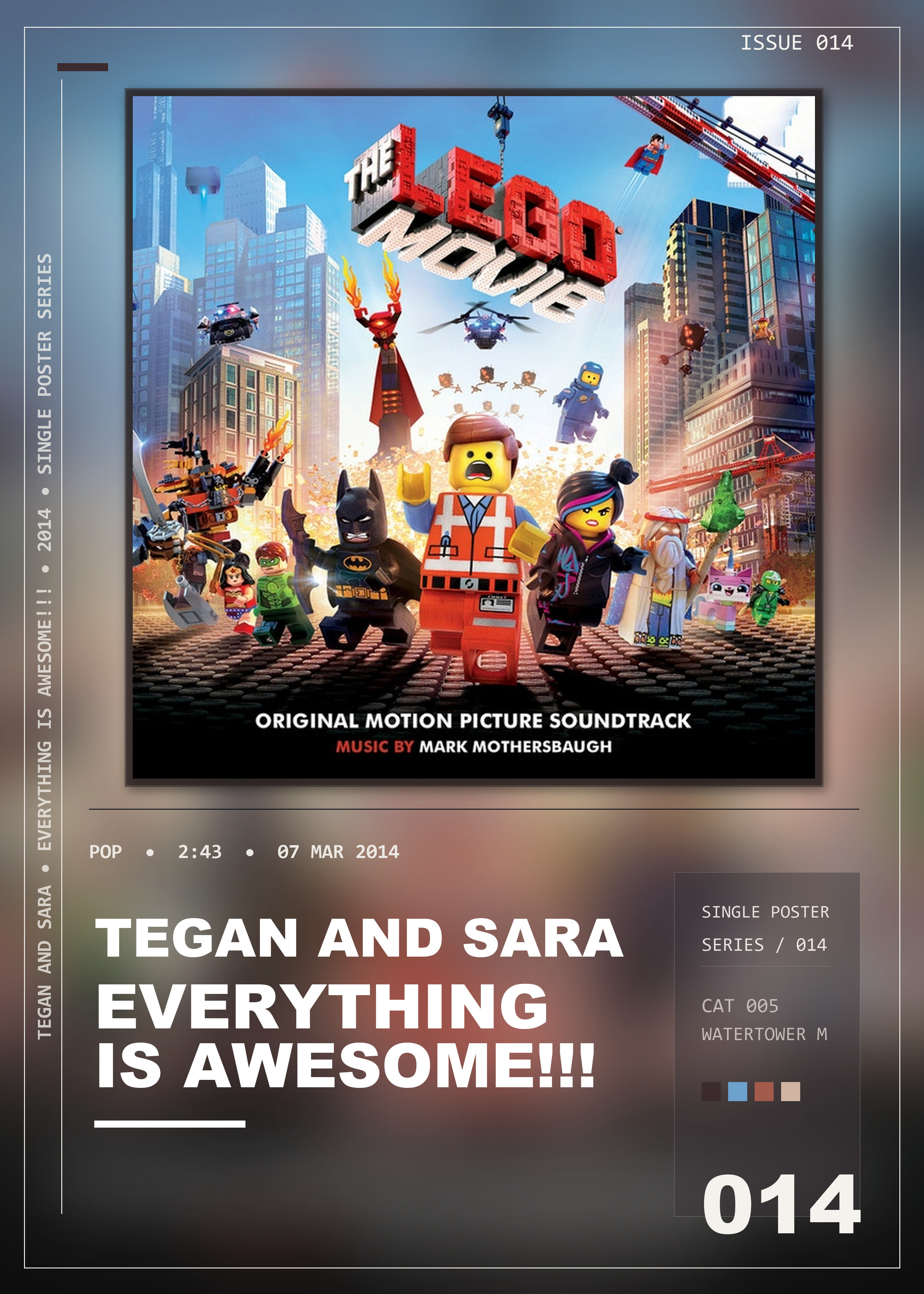 Music poster: Tegan and Sara - Everything Is AWESOME