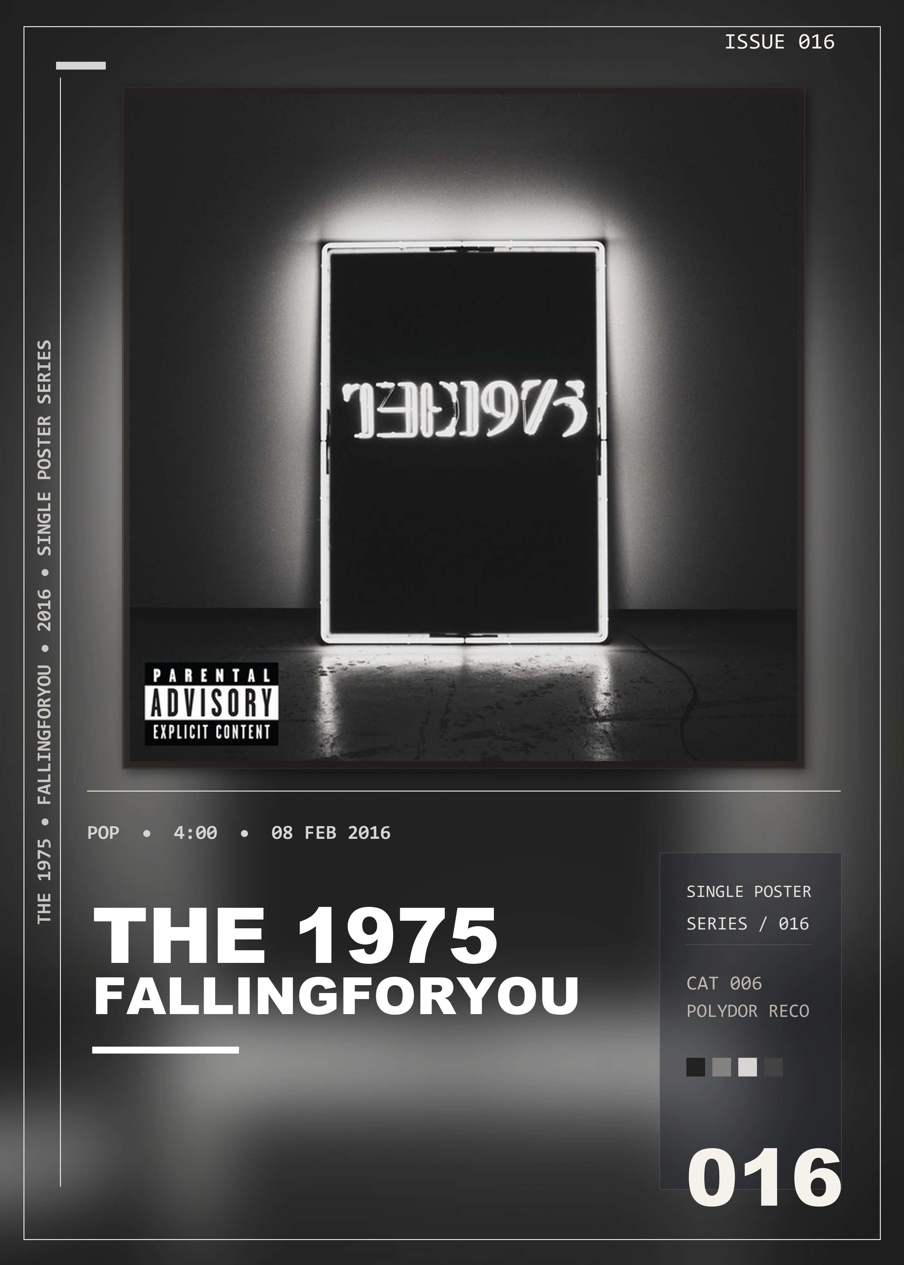 Music poster: The 1975 - Fallingforyou