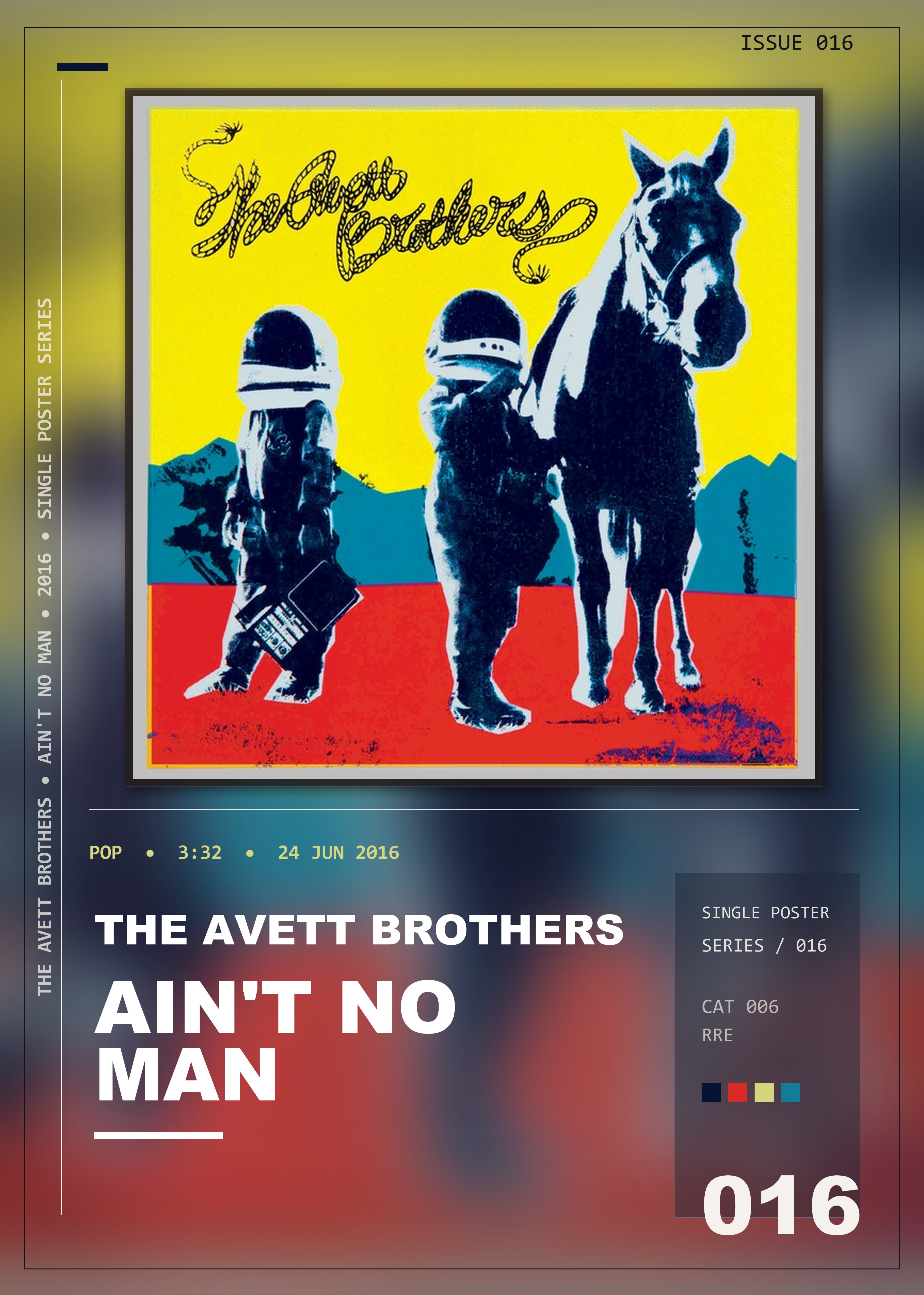Music poster: The Avett Brothers - Aint No Man