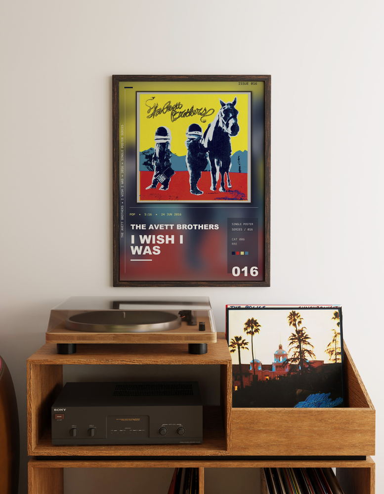Music poster: The Avett Brothers - I Wish I Was