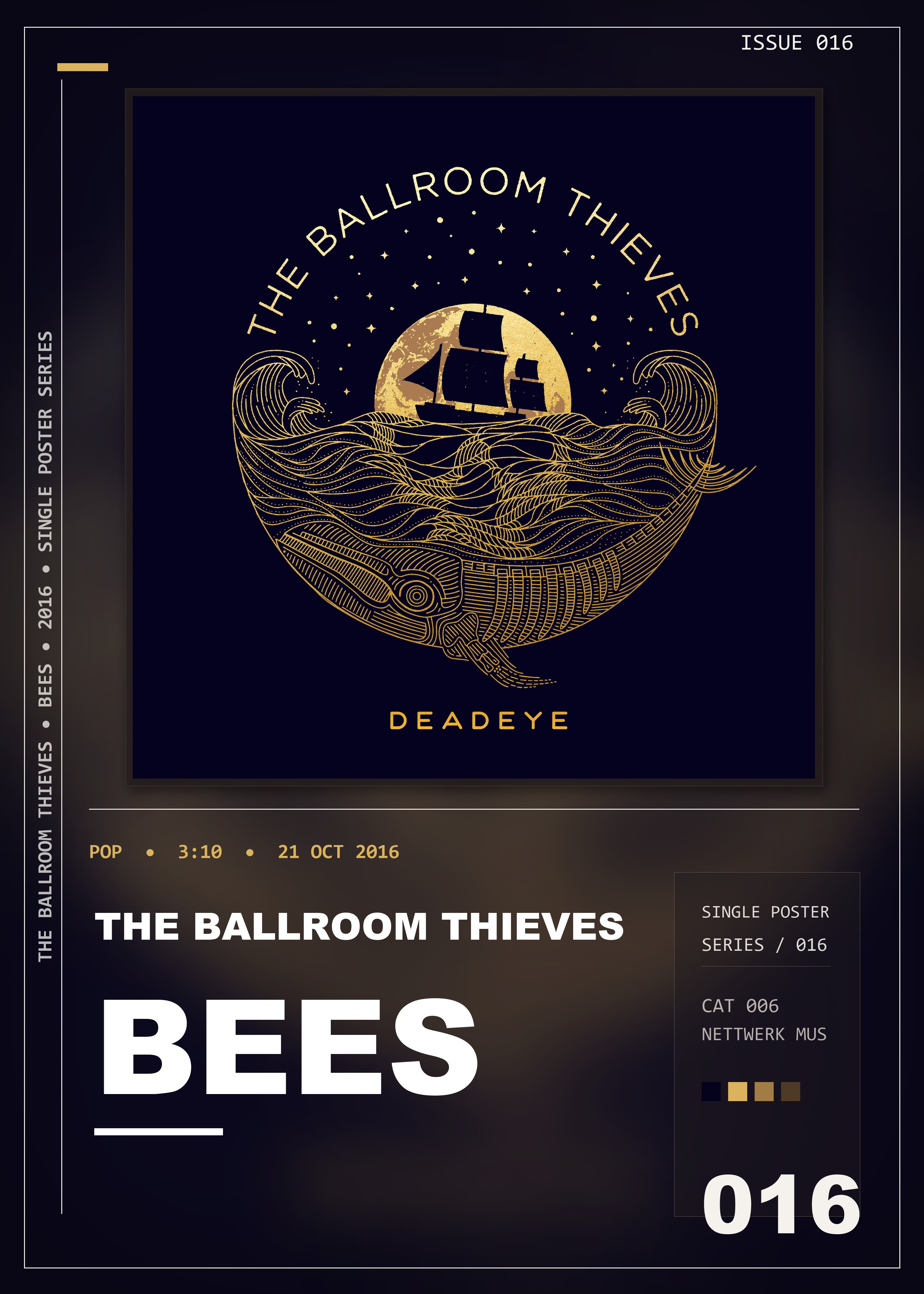 Music poster: The Ballroom Thieves - Bees