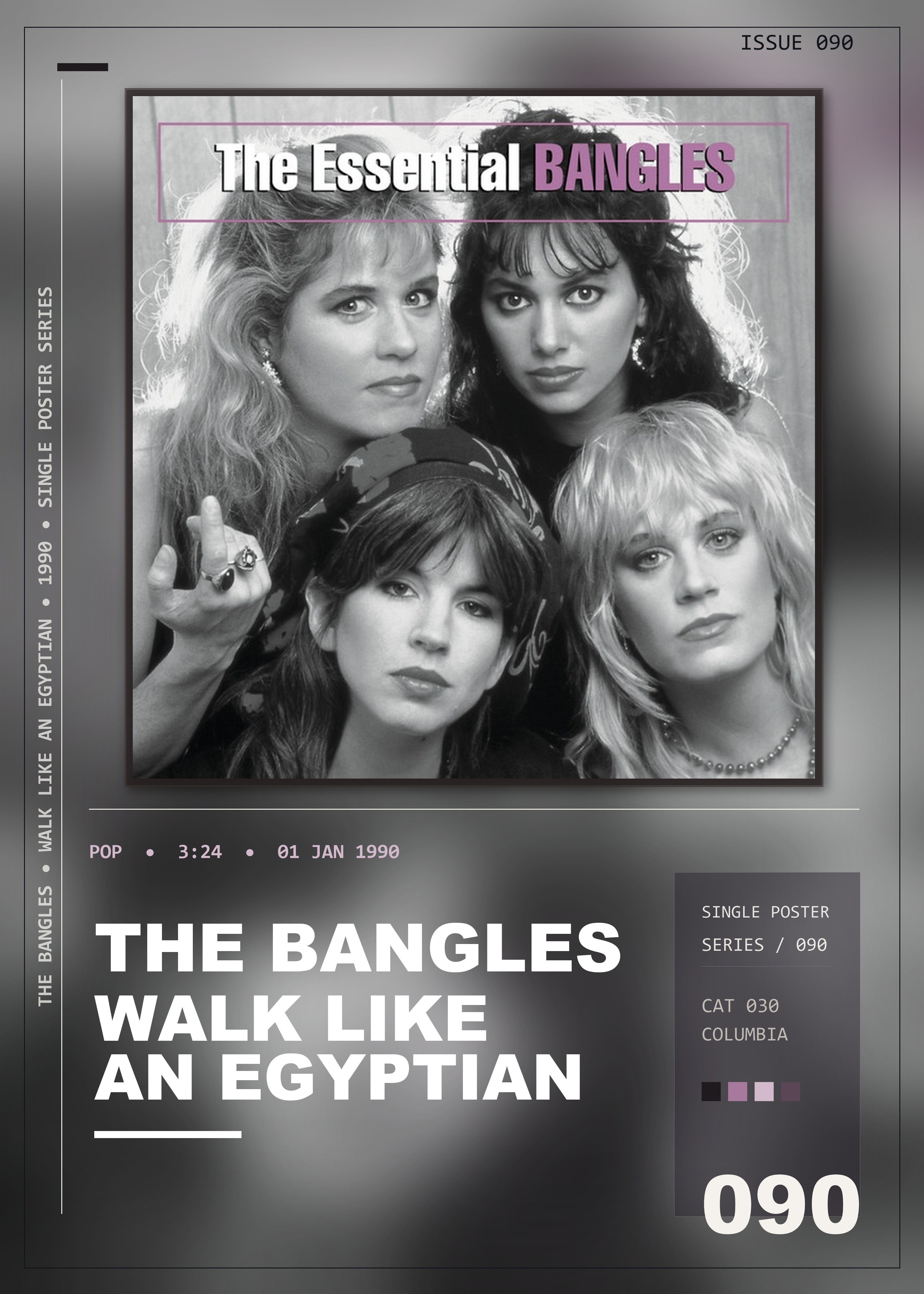 Music poster: The Bangles - Walk Like an Egyptian
