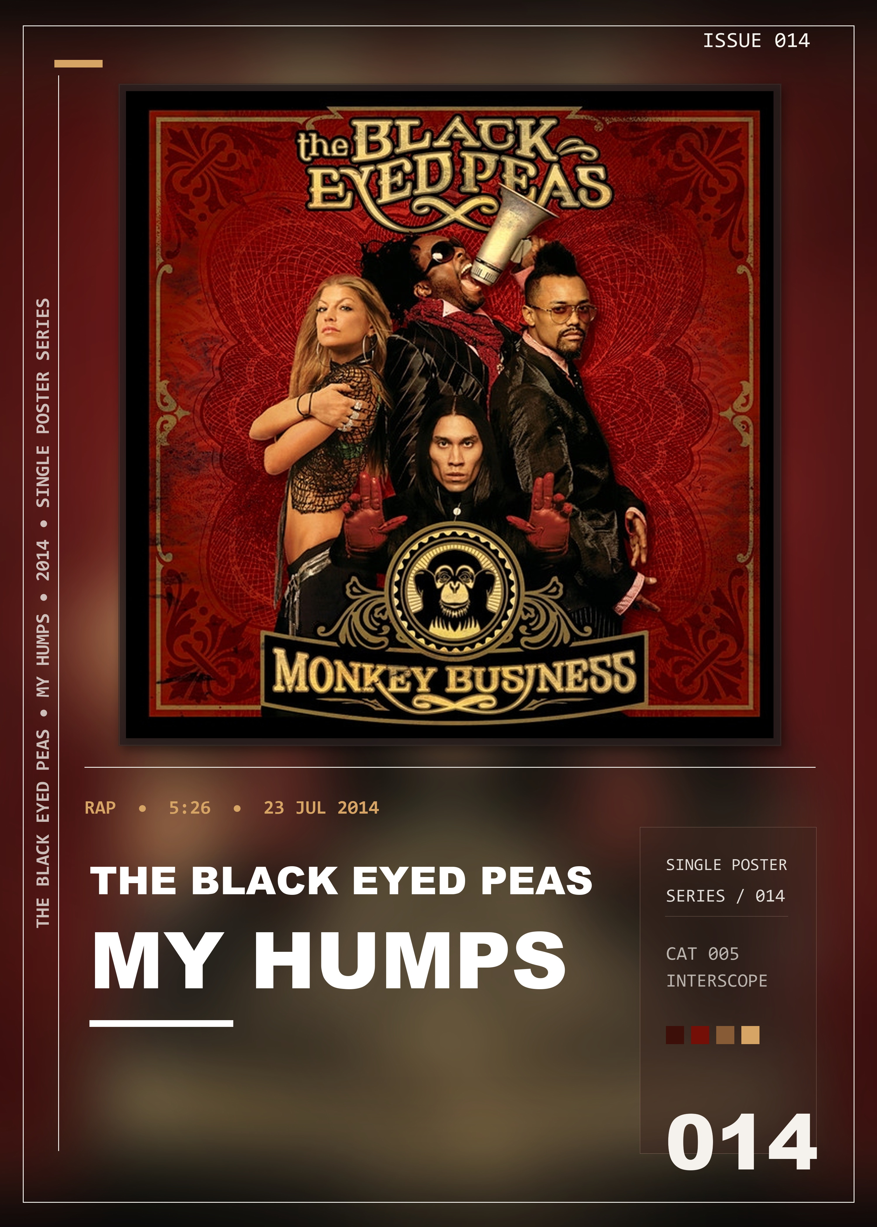 Music poster: The Black Eyed Peas - My Humps