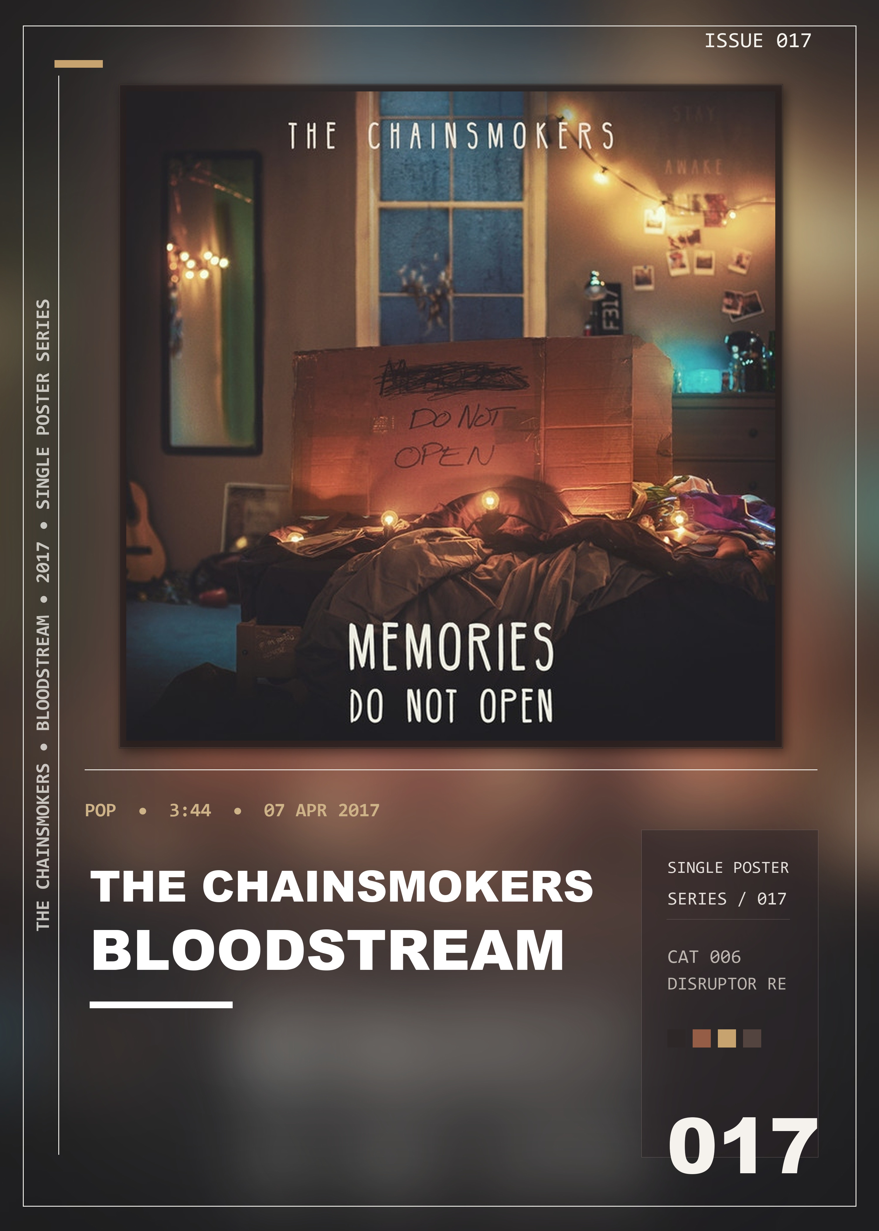 Music poster: The Chainsmokers - Bloodstream