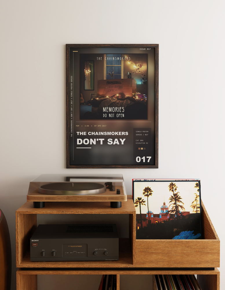 Music poster: The Chainsmokers - Dont Say