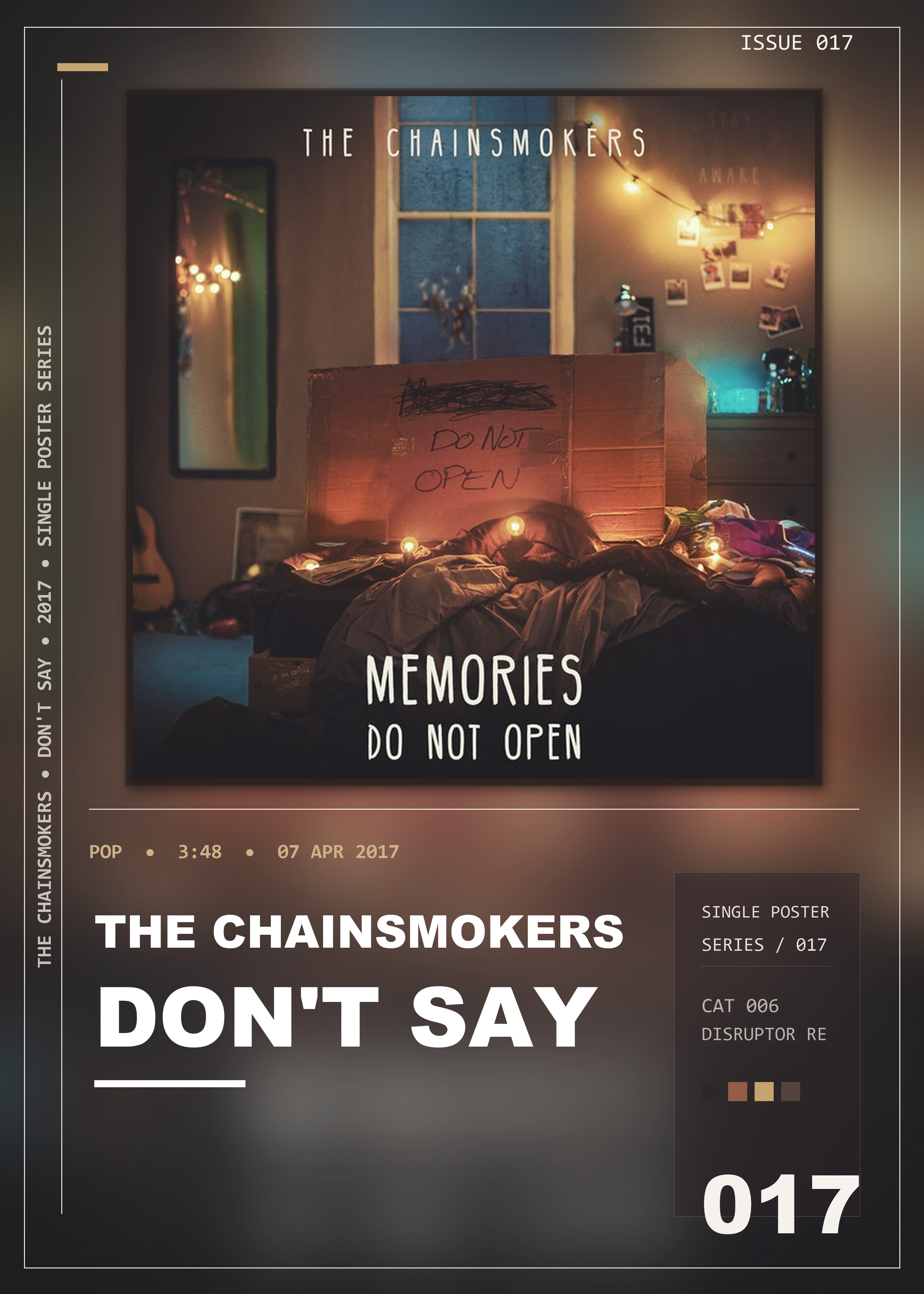 Music poster: The Chainsmokers - Dont Say