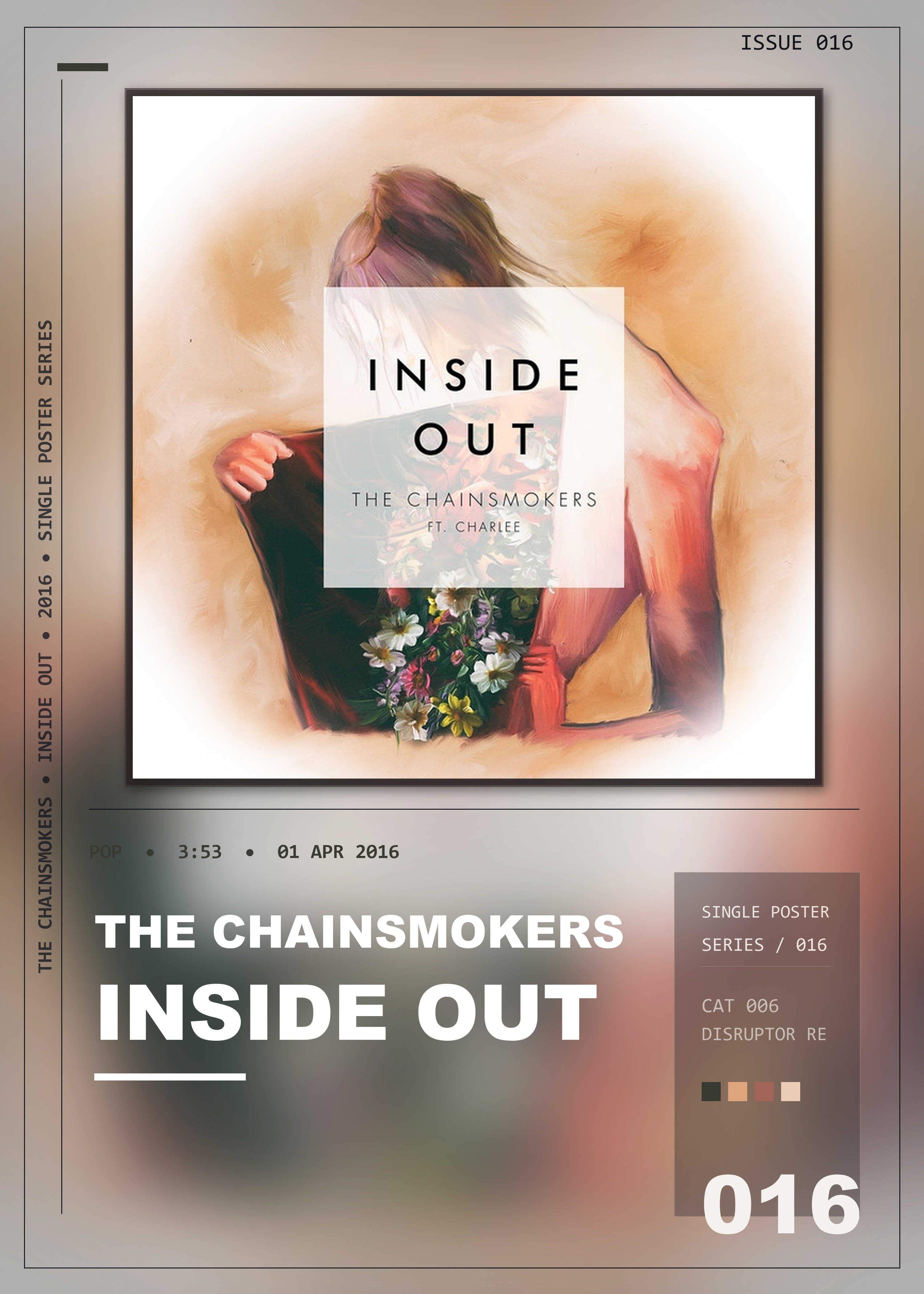 Music poster: The Chainsmokers - Inside Out