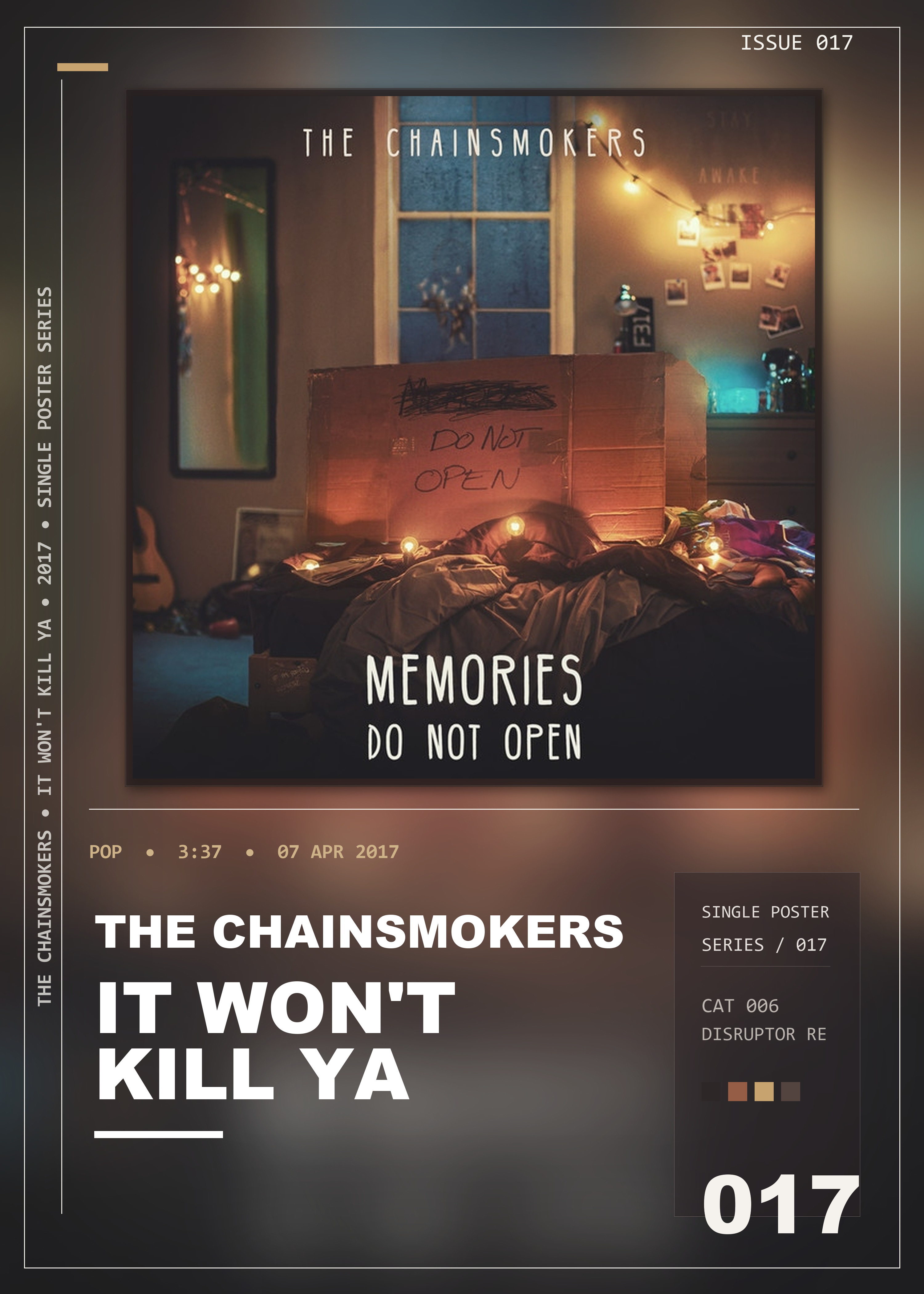 Music poster: The Chainsmokers - It Wont Kill Ya