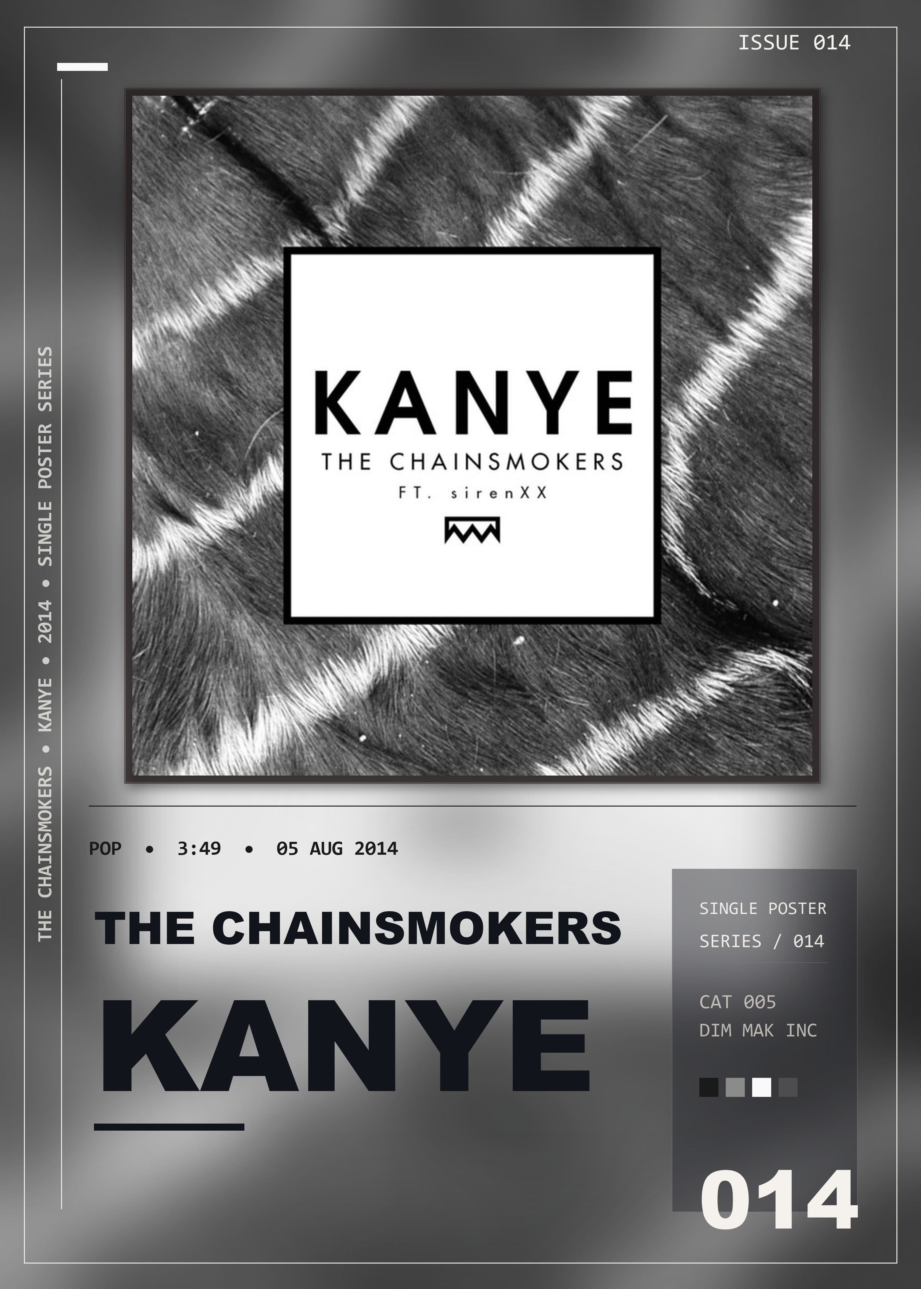 Music poster: The Chainsmokers - Kanye