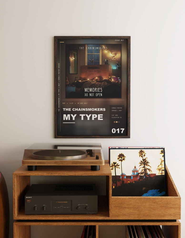 Music poster: The Chainsmokers - My Type