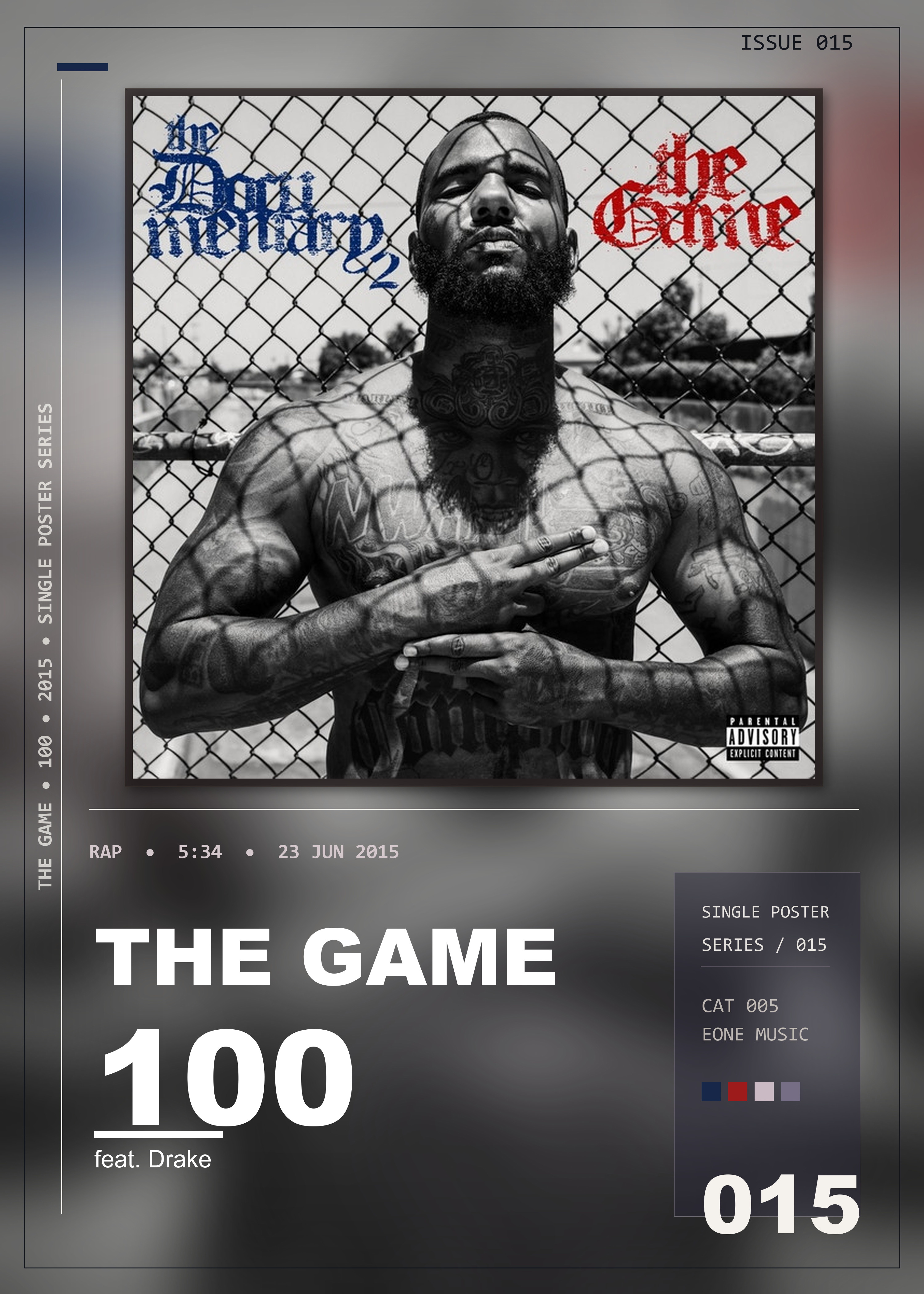 Music poster: The Game - 100 feat Drake