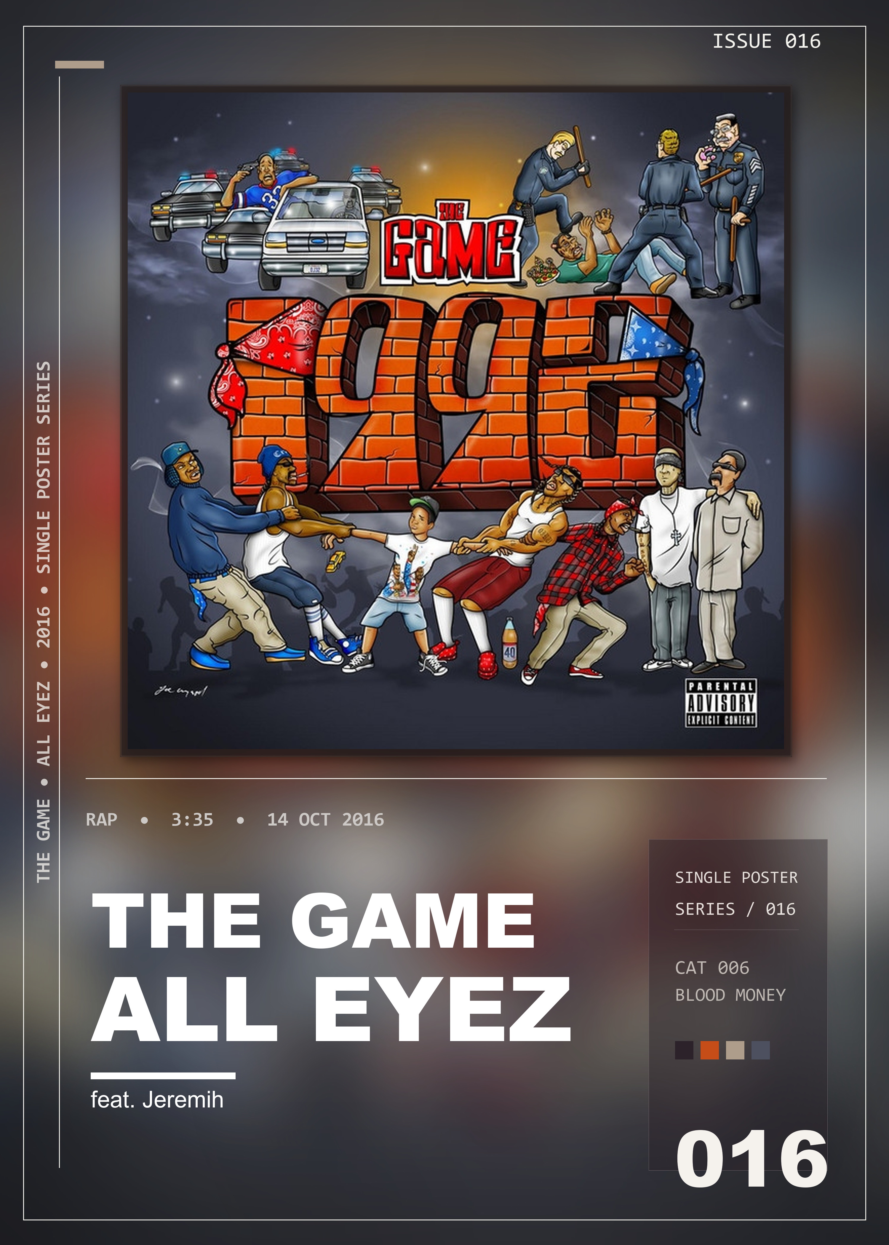 Music poster: The Game - All Eyez feat Jeremih Bonus Track