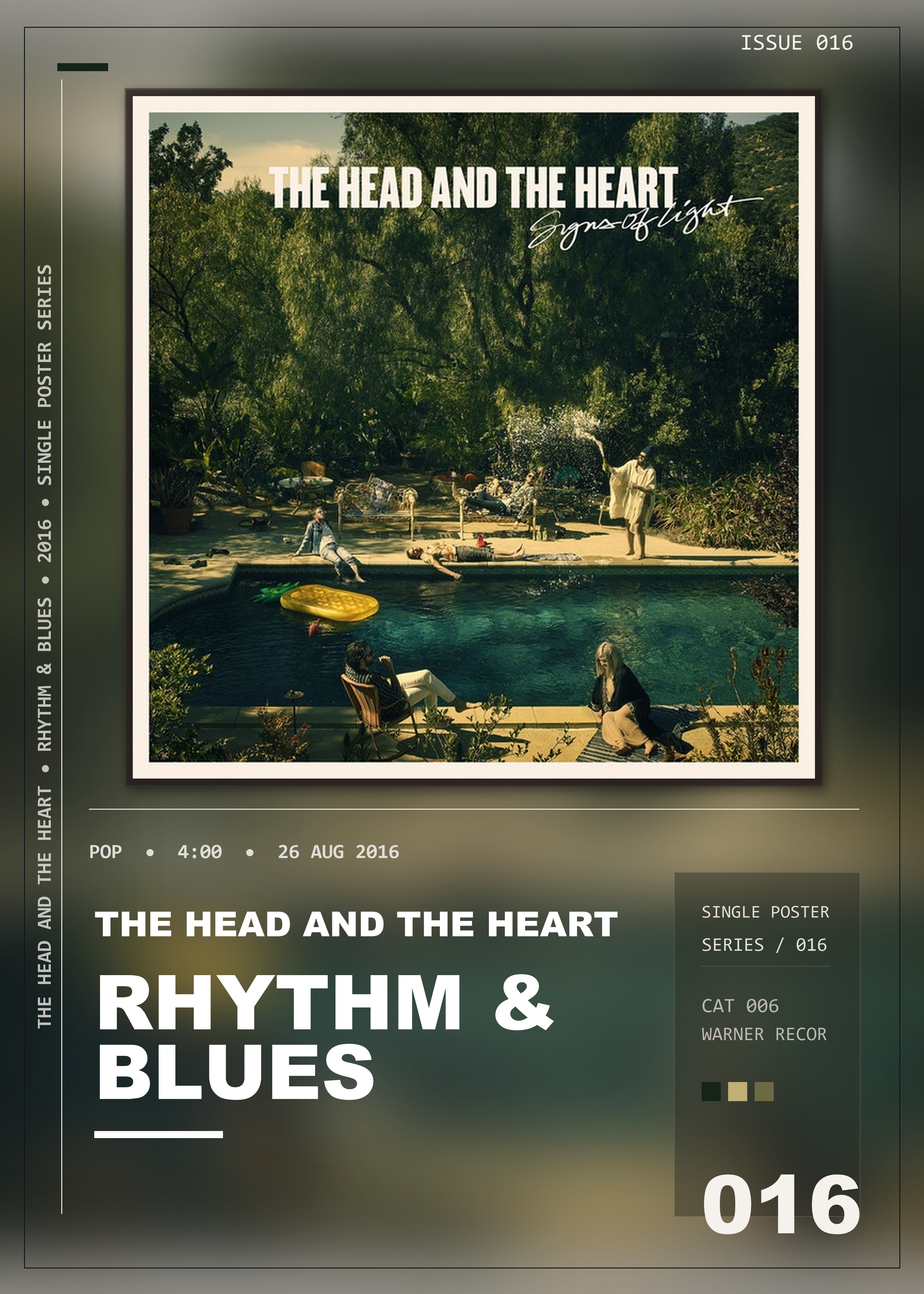 Music poster: The Head and the Heart - Rhythm Blues