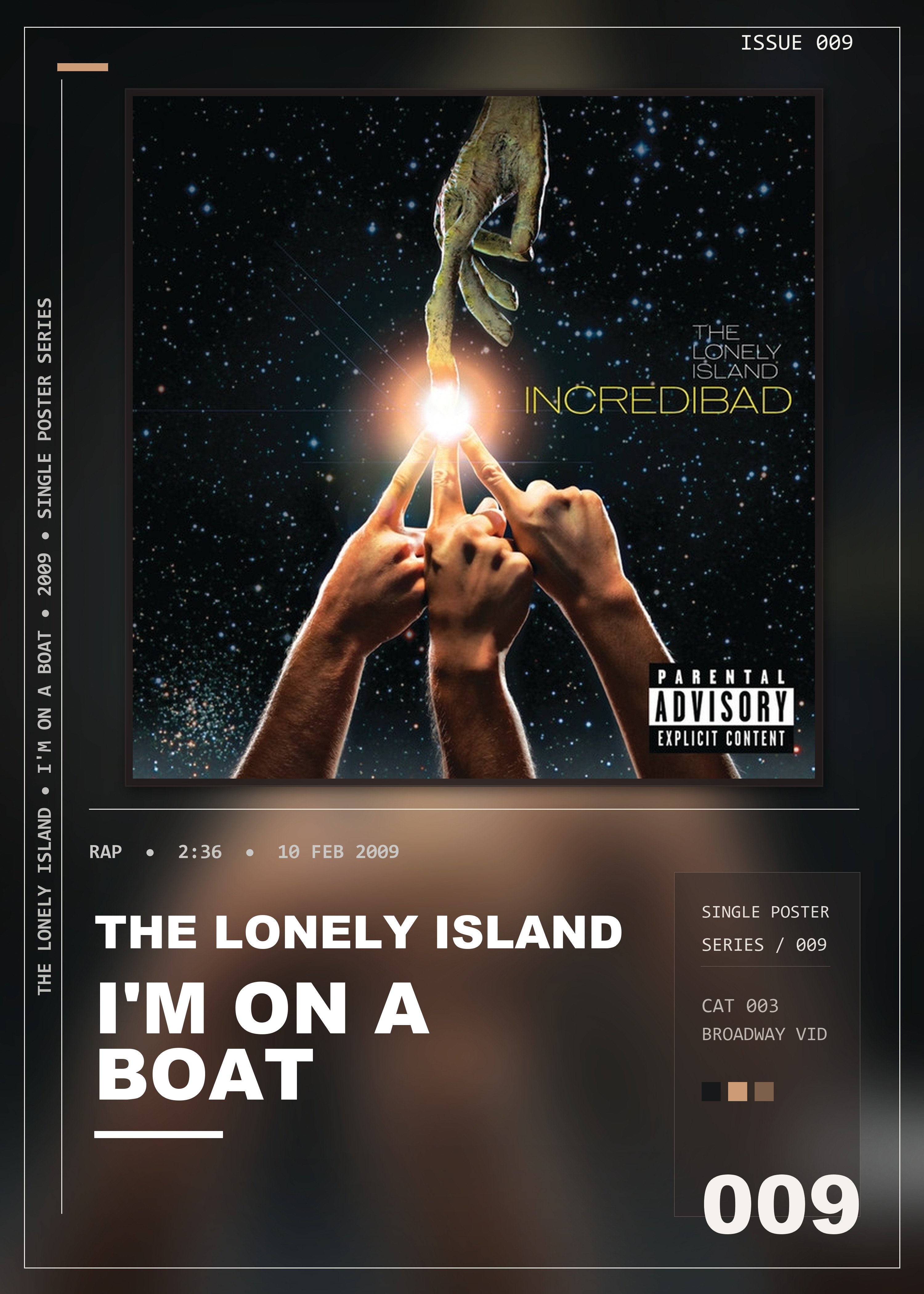 Music poster: The Lonely Island - Im On A Boat