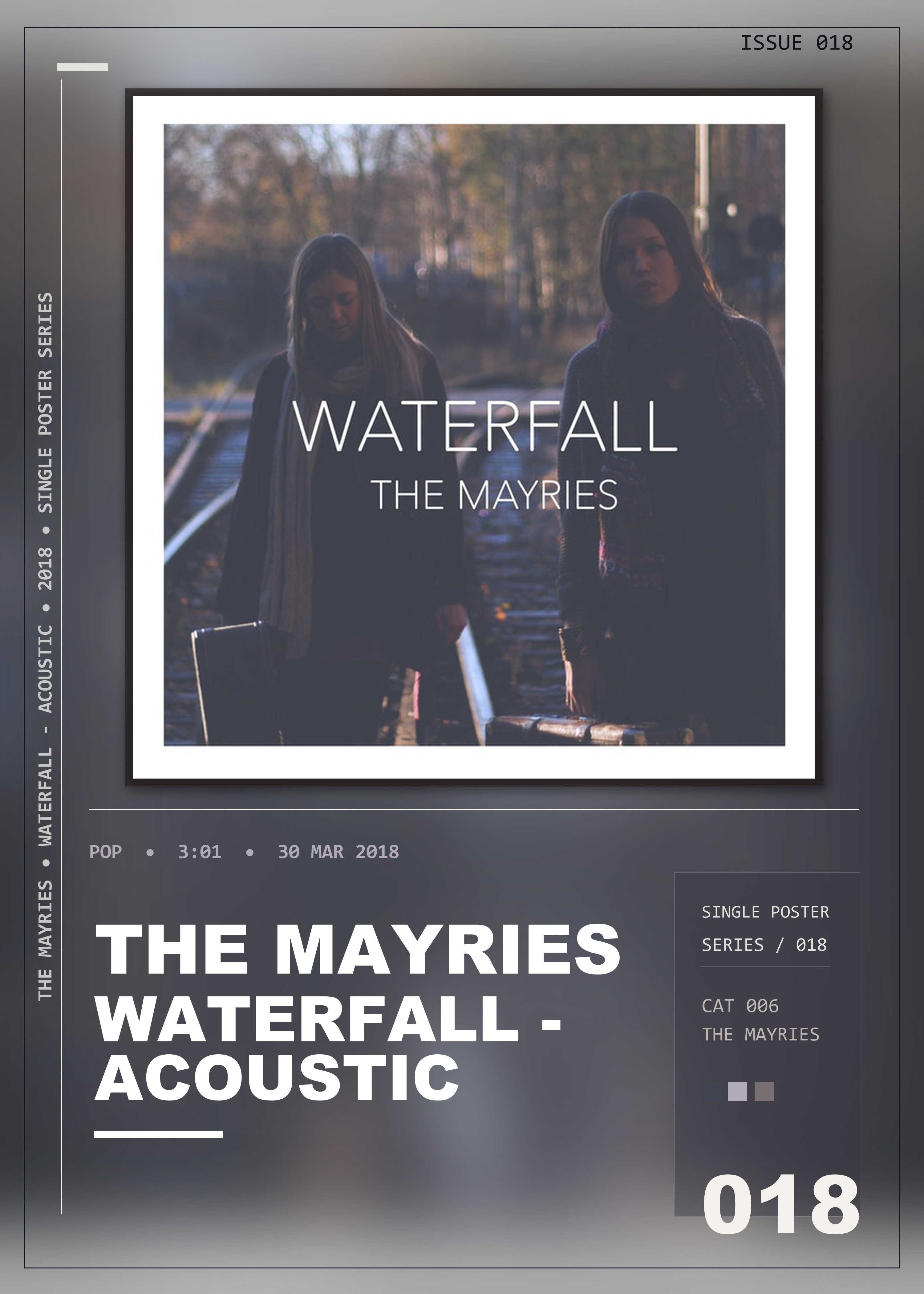 Music poster: The Mayries - Waterfall - Acoustic