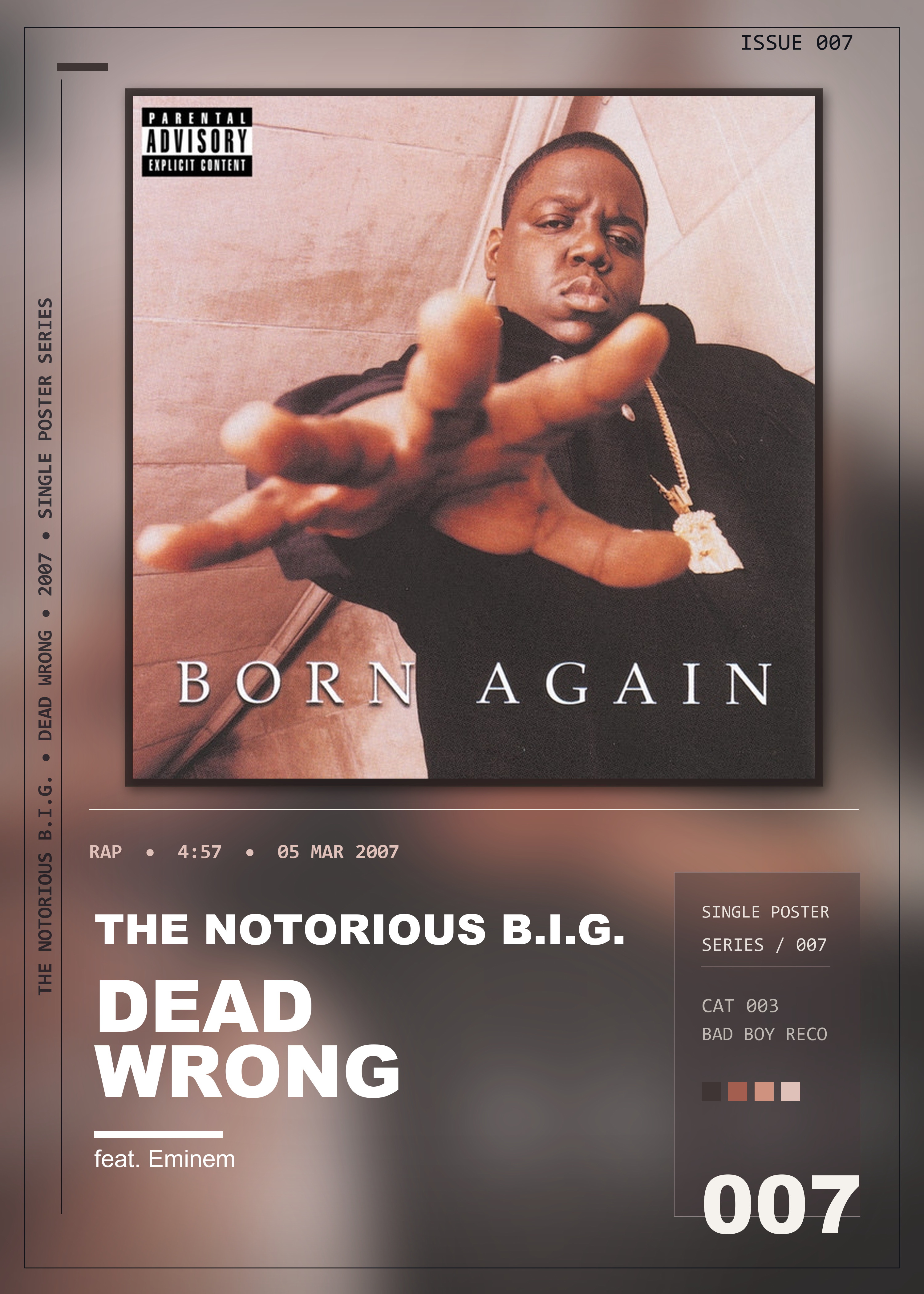 Music poster: The Notorious BIG - Dead Wrong feat Eminem