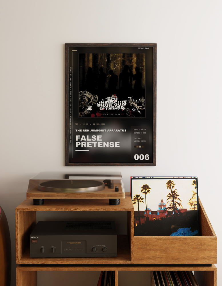 Music poster: The Red Jumpsuit Apparatus - False Pretense