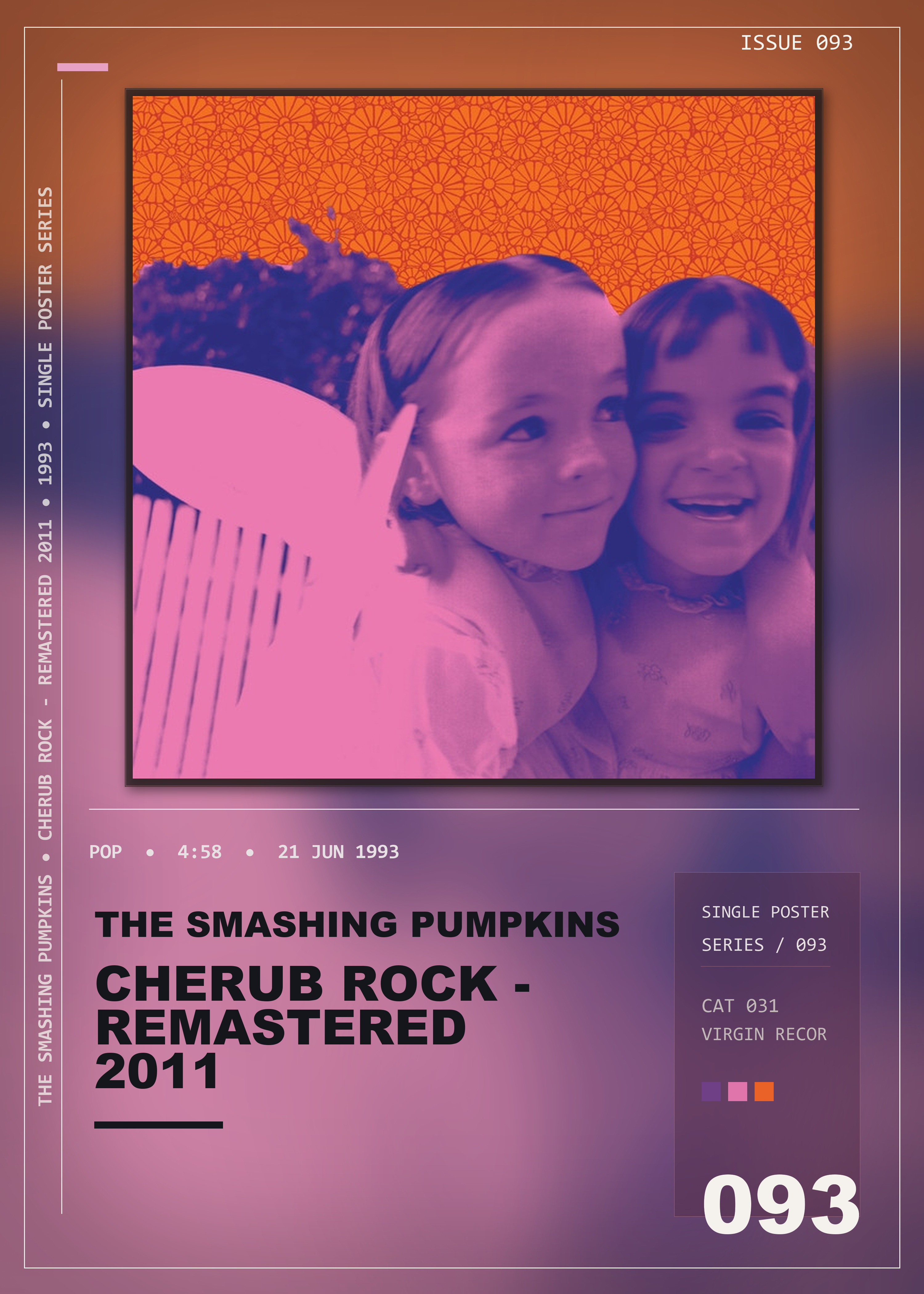 Music poster: The Smashing Pumpkins - Cherub Rock - Remastered 2011