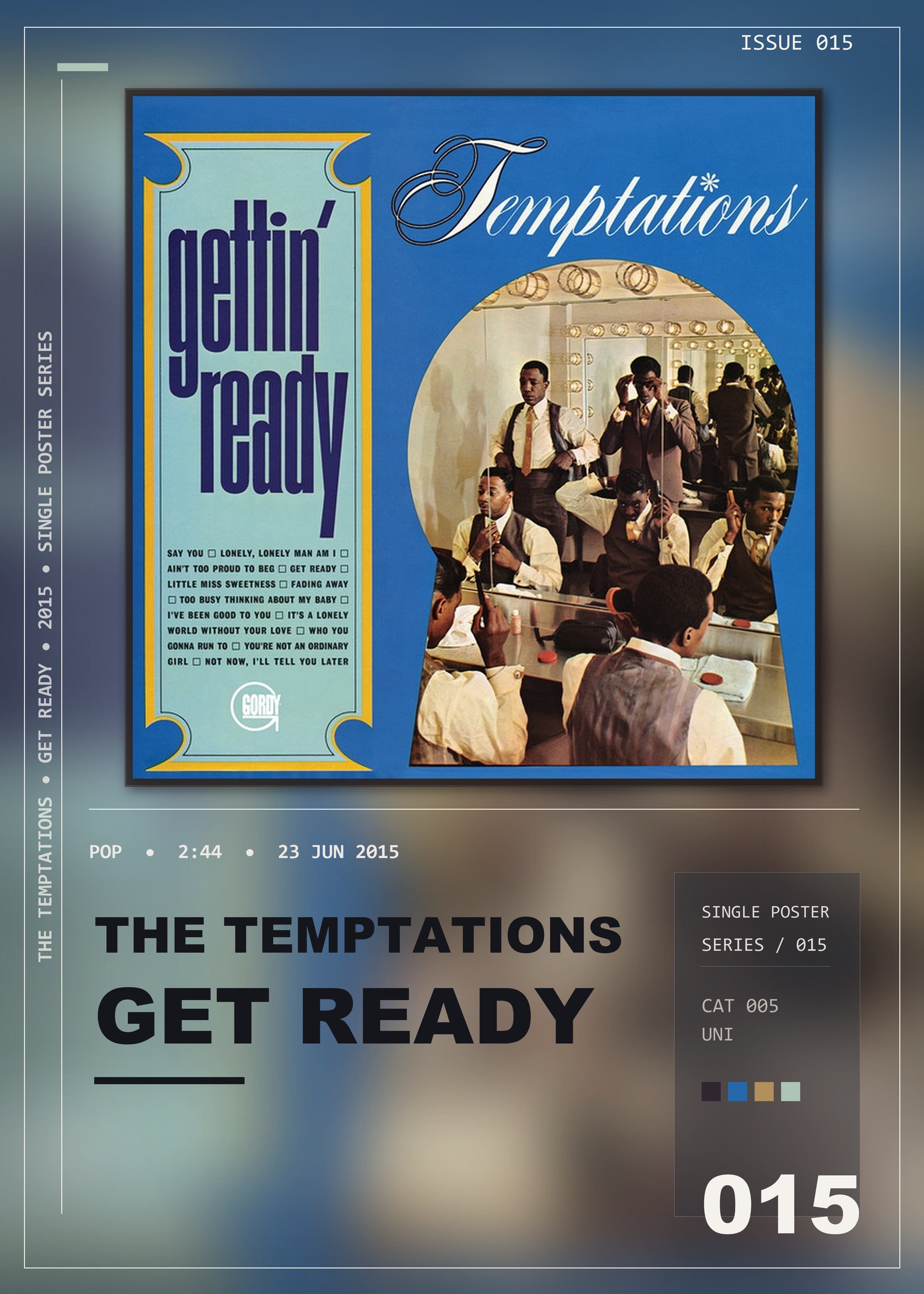 Music poster: The Temptations - Get Ready