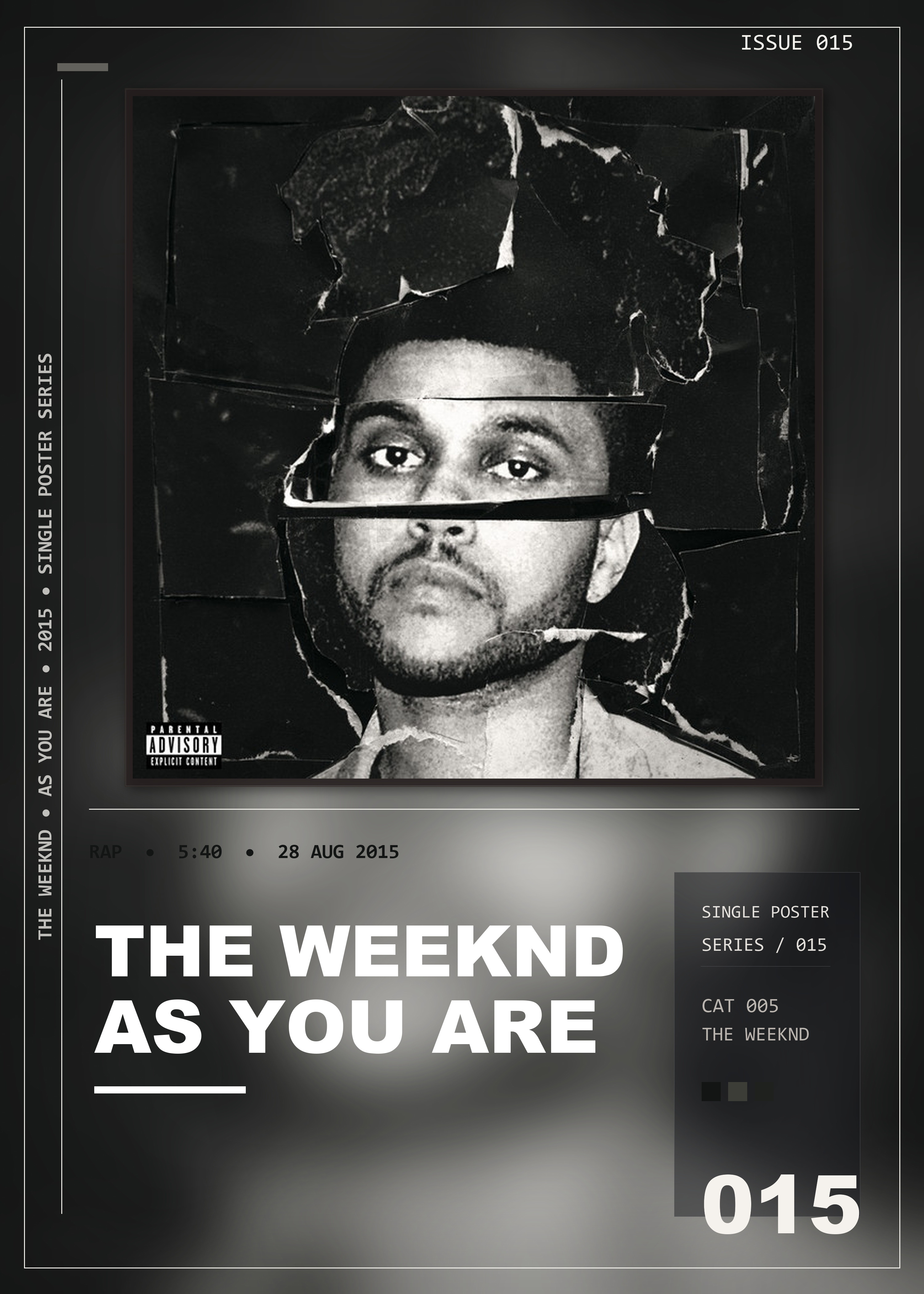 Music poster: The Weeknd - As You Are