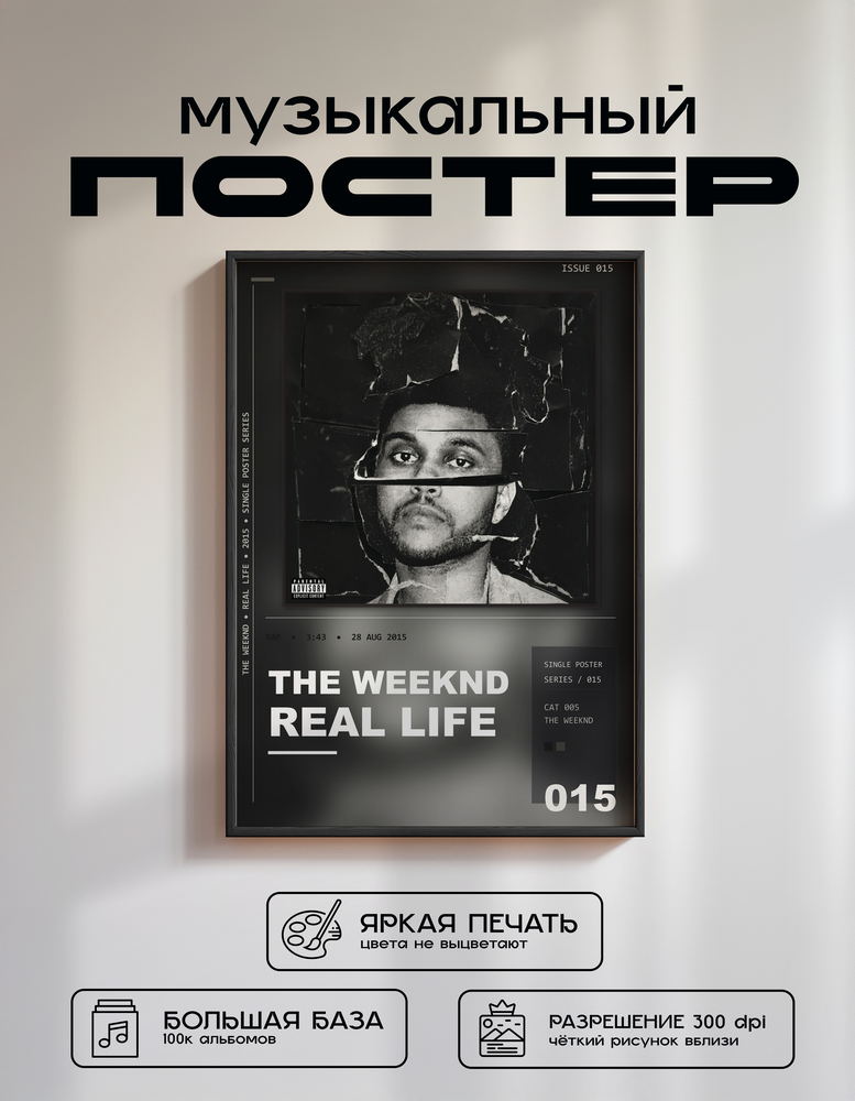 Music poster: The Weeknd - Real Life