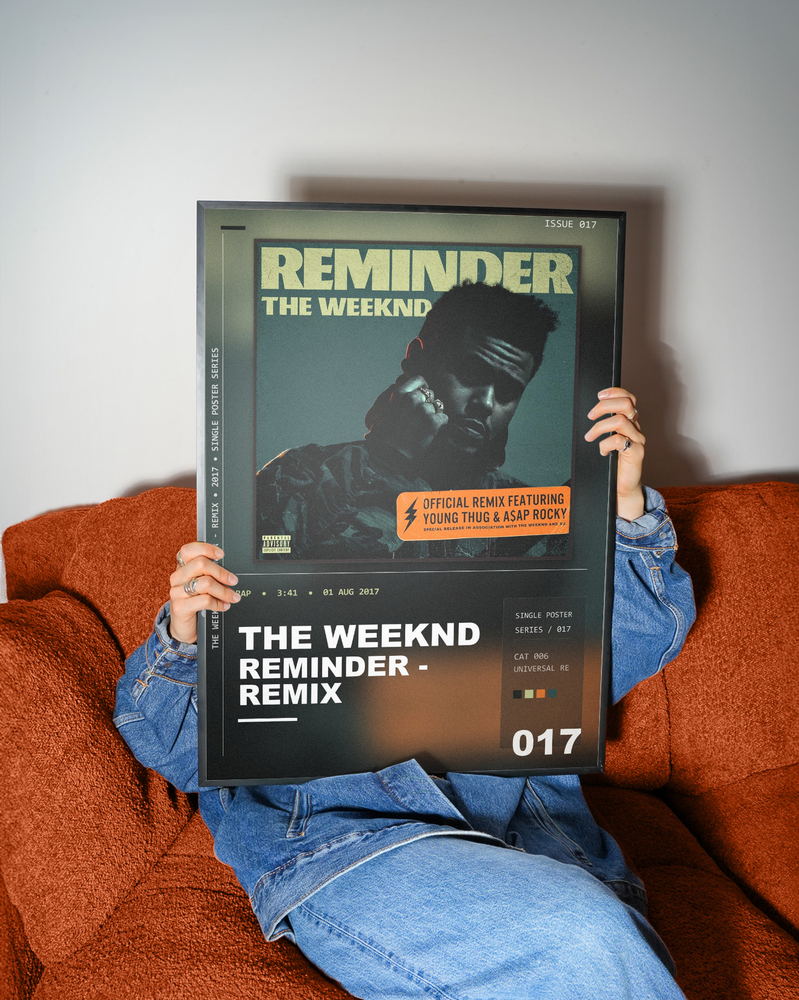 Music poster: The Weeknd - Reminder - Remix