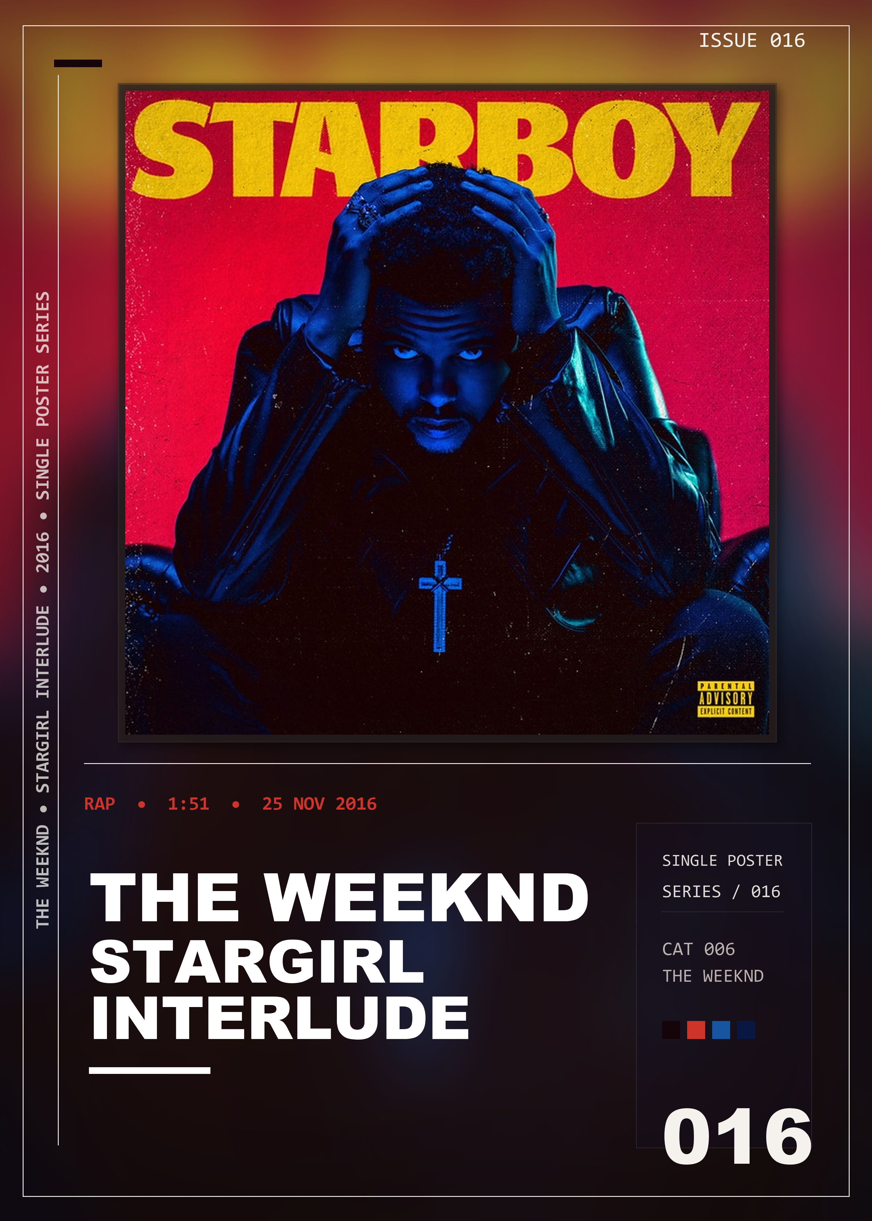 Music poster: The Weeknd - Stargirl Interlude