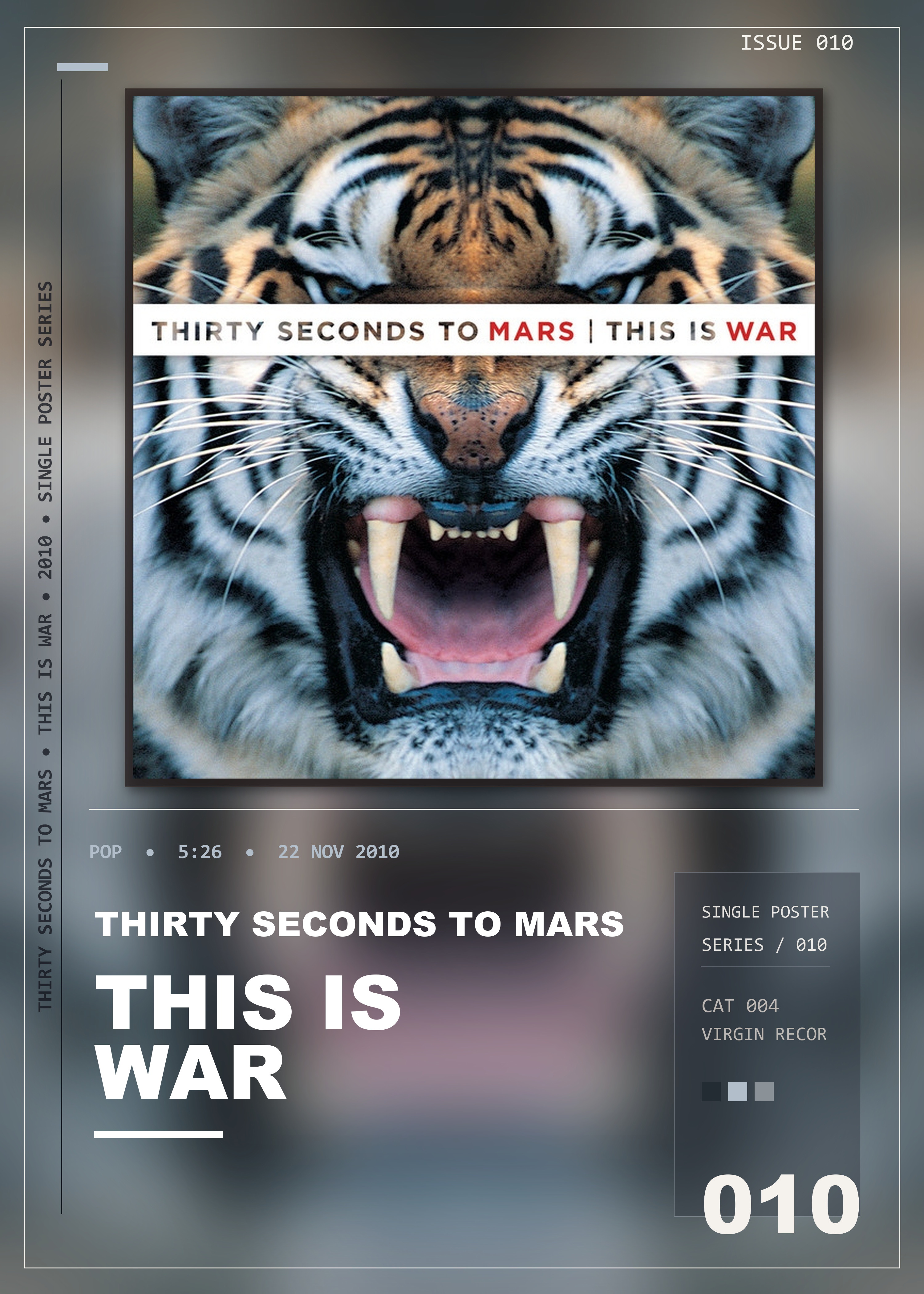 Music poster: Thirty Seconds To Mars - This Is War