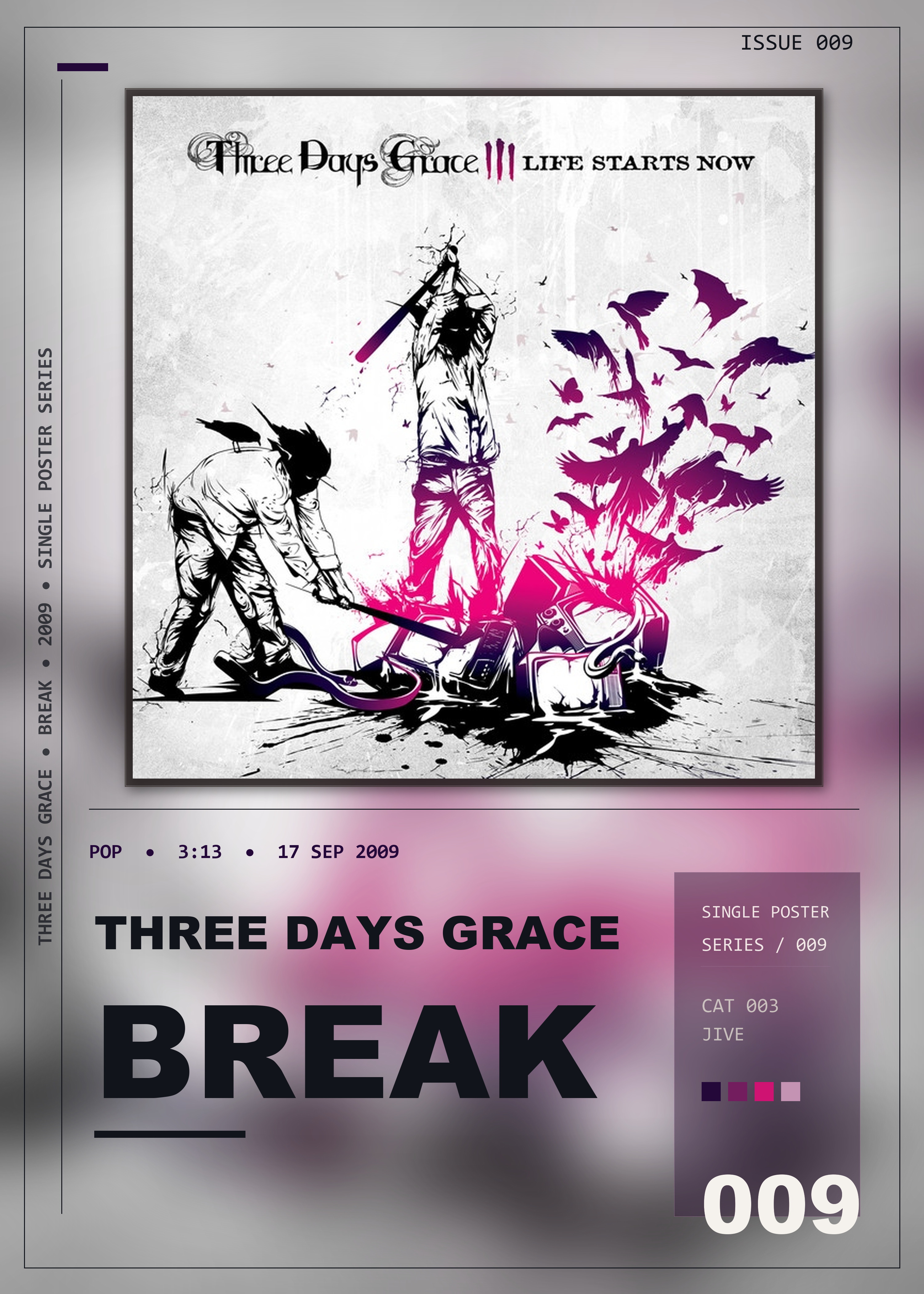Music poster: Three Days Grace - Break