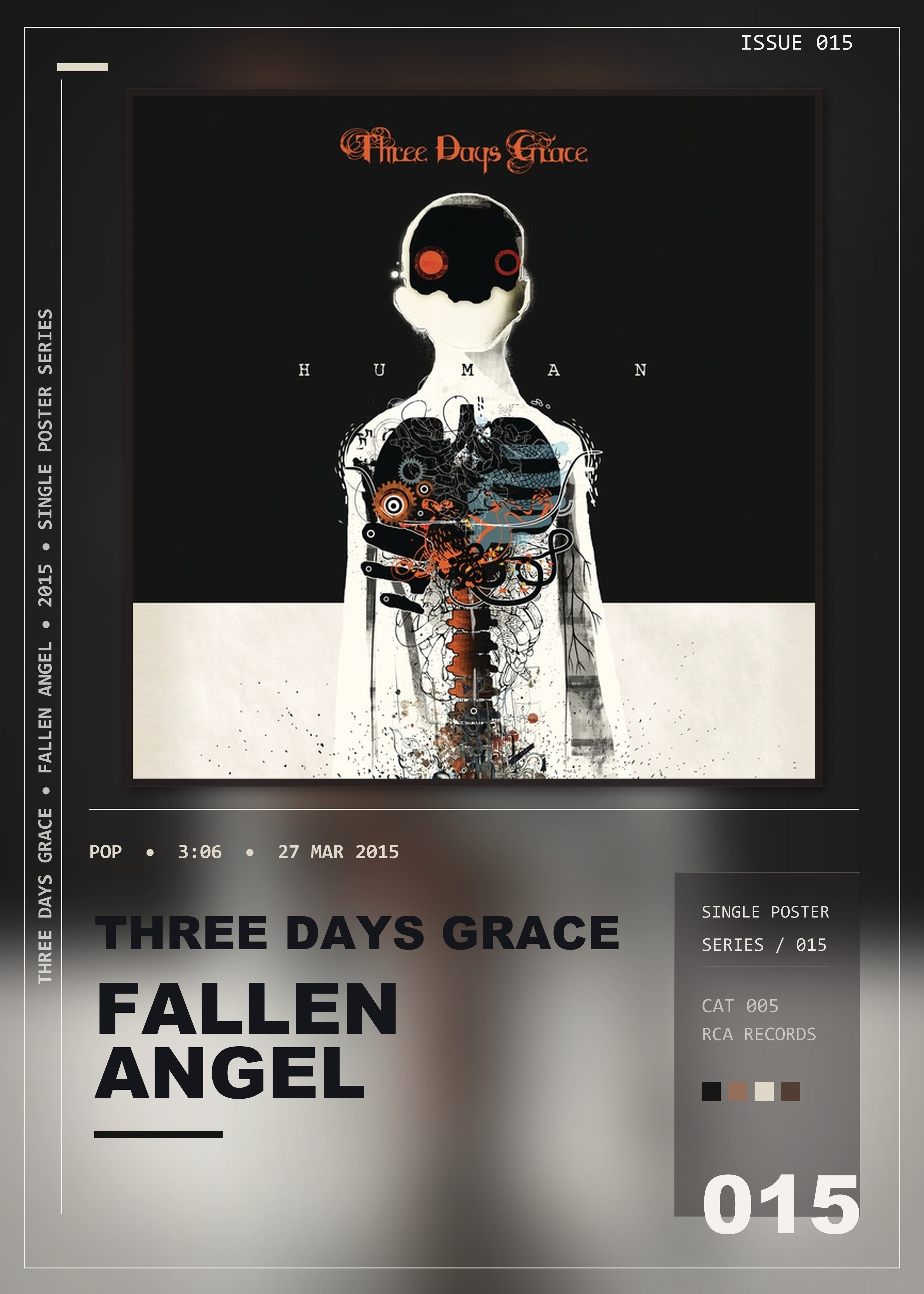 Music poster: Three Days Grace - Fallen Angel