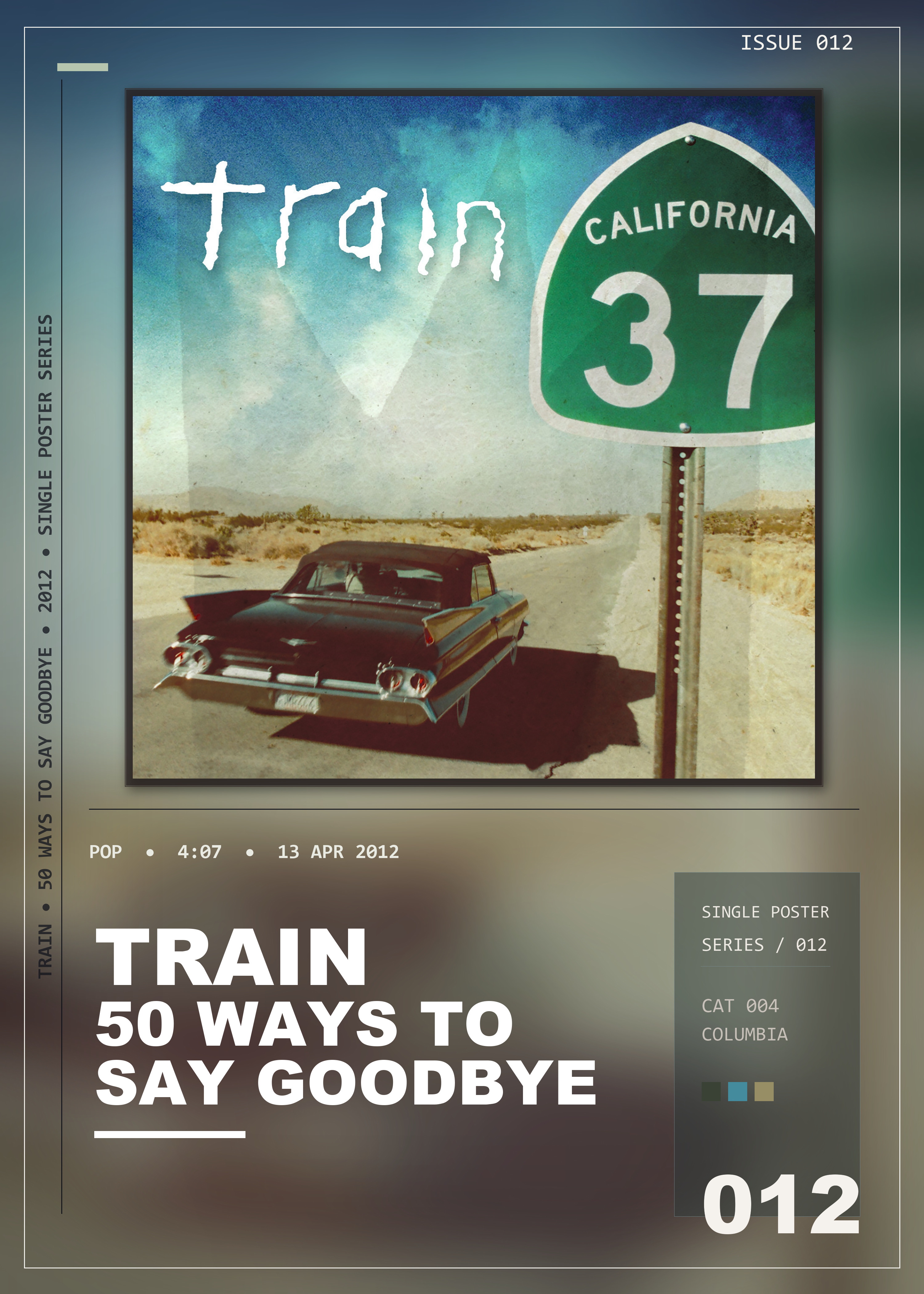 Music poster: Train - 50 Ways to Say Goodbye