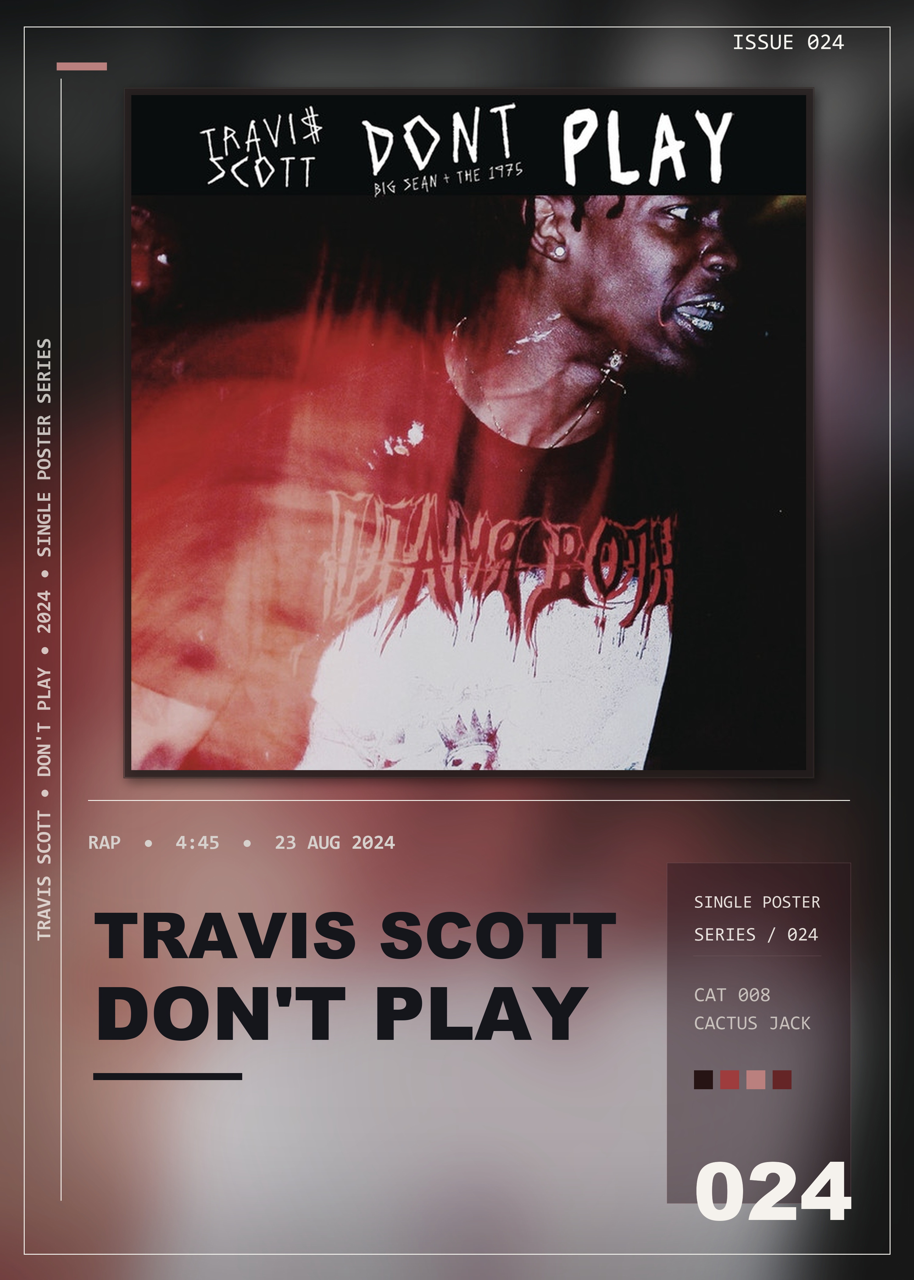 Music poster: Travis Scott - Dont Play