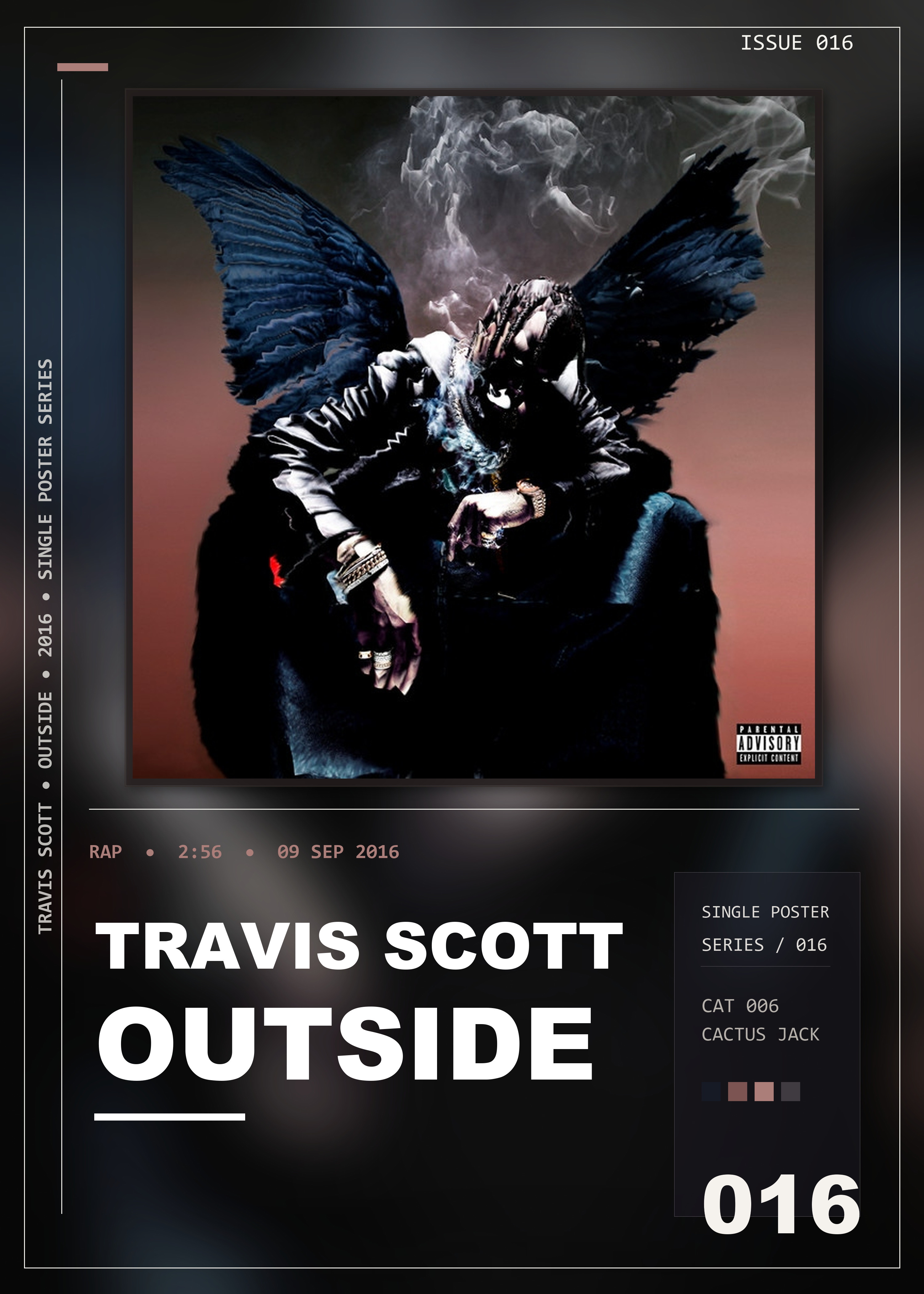 Music poster: Travis Scott - outside