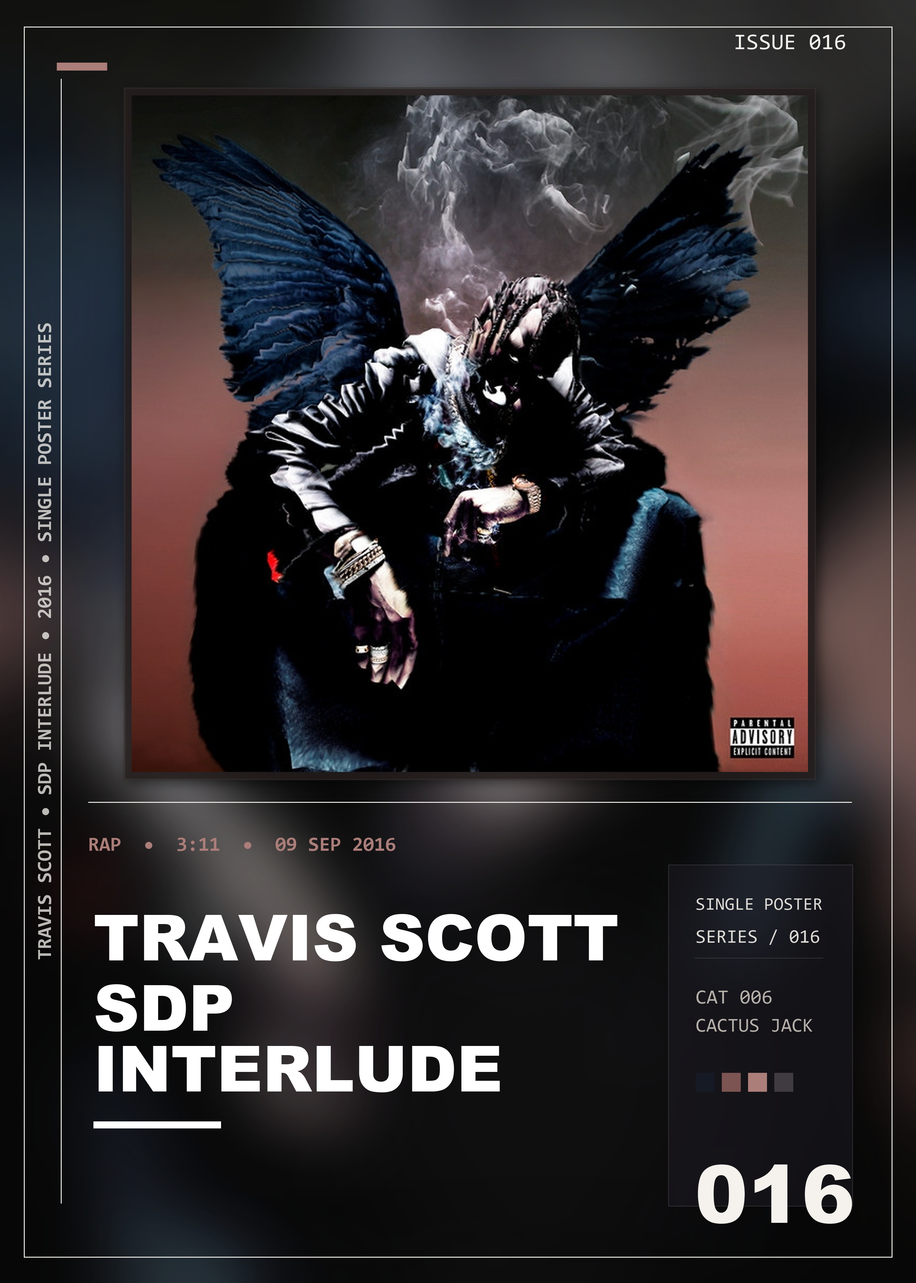 Music poster: Travis Scott - sdp interlude