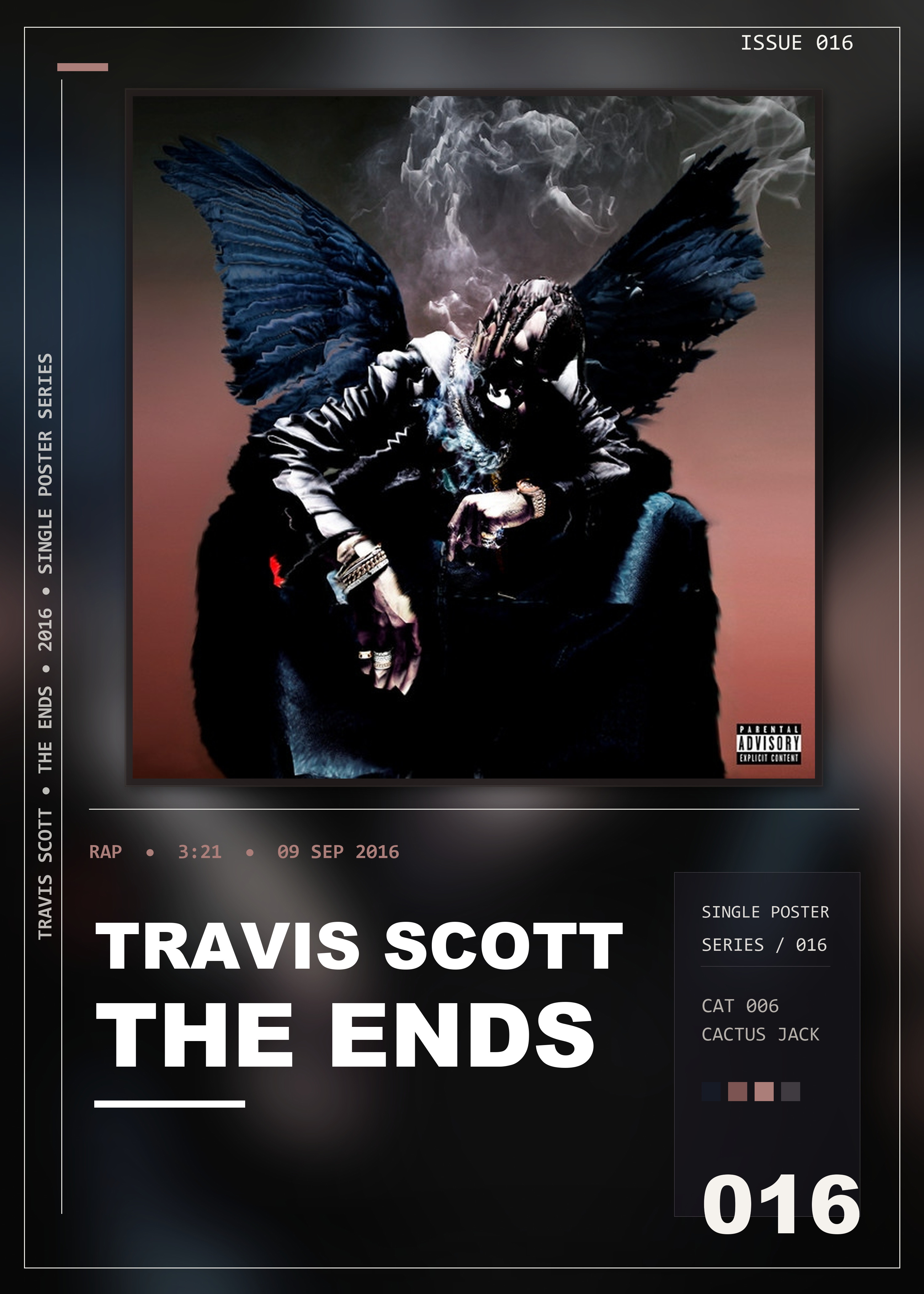 Music poster: Travis Scott - the ends